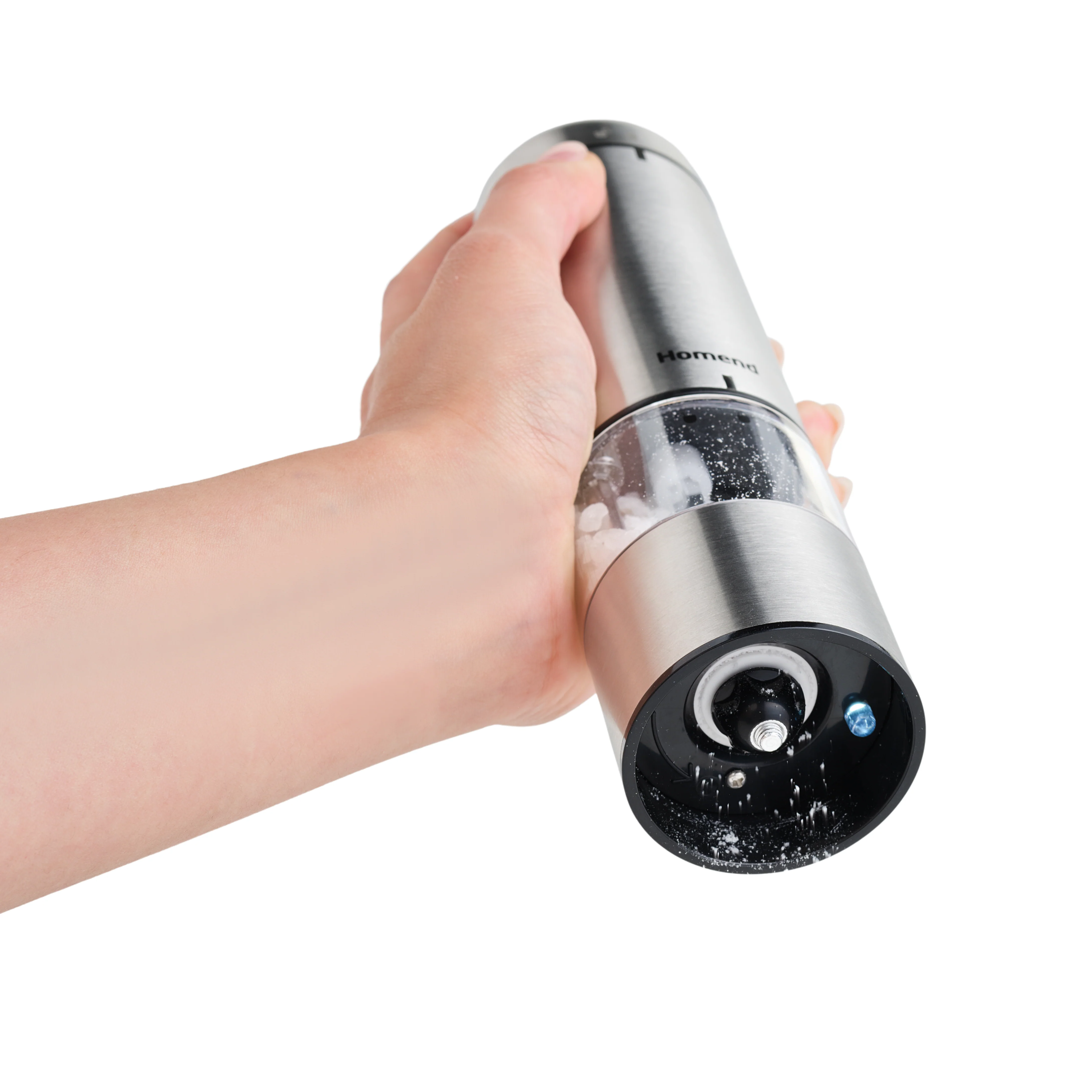 Homend Grindgo 6005UK Electric Salt & Pepper Grinder, Grey - Image 5