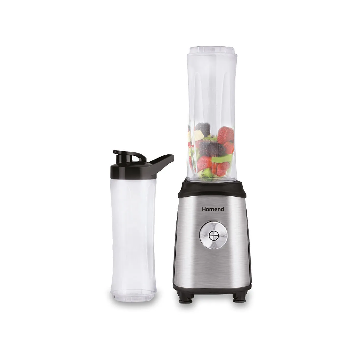 Homend Mixfresh 7010UK Dishwasher Safe, Stainless Steel Blender & Smoothie Maker, Two 600ML BPA Free Portable Bottles, Inox Black - Image 12