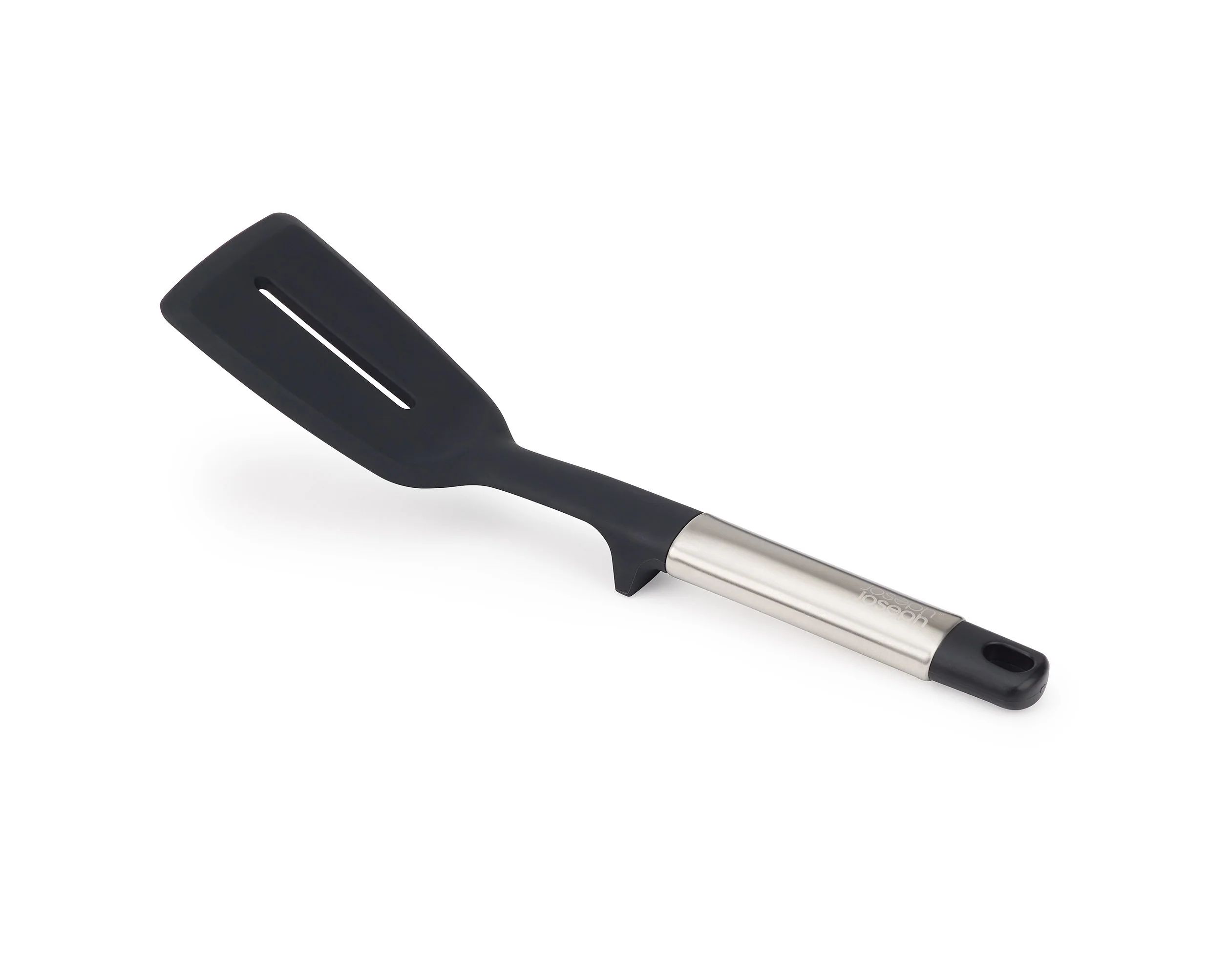 Joseph Joseph Elevate Stainless Steel Silicone Slotted Turner, Black Grey - Image 6