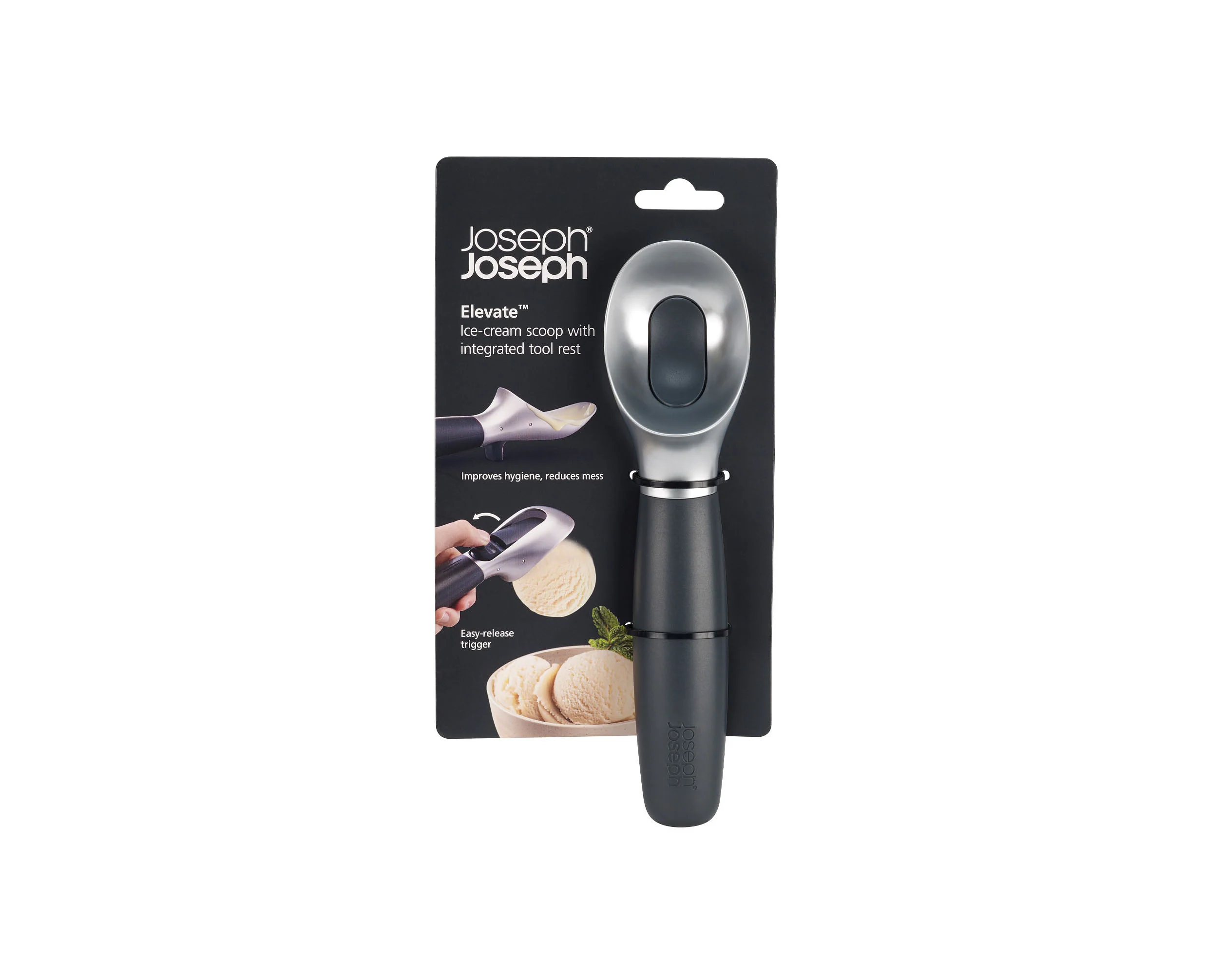 Joseph Joseph Elevate Grey Ice-cream Scoop, Grey Black - Image 12