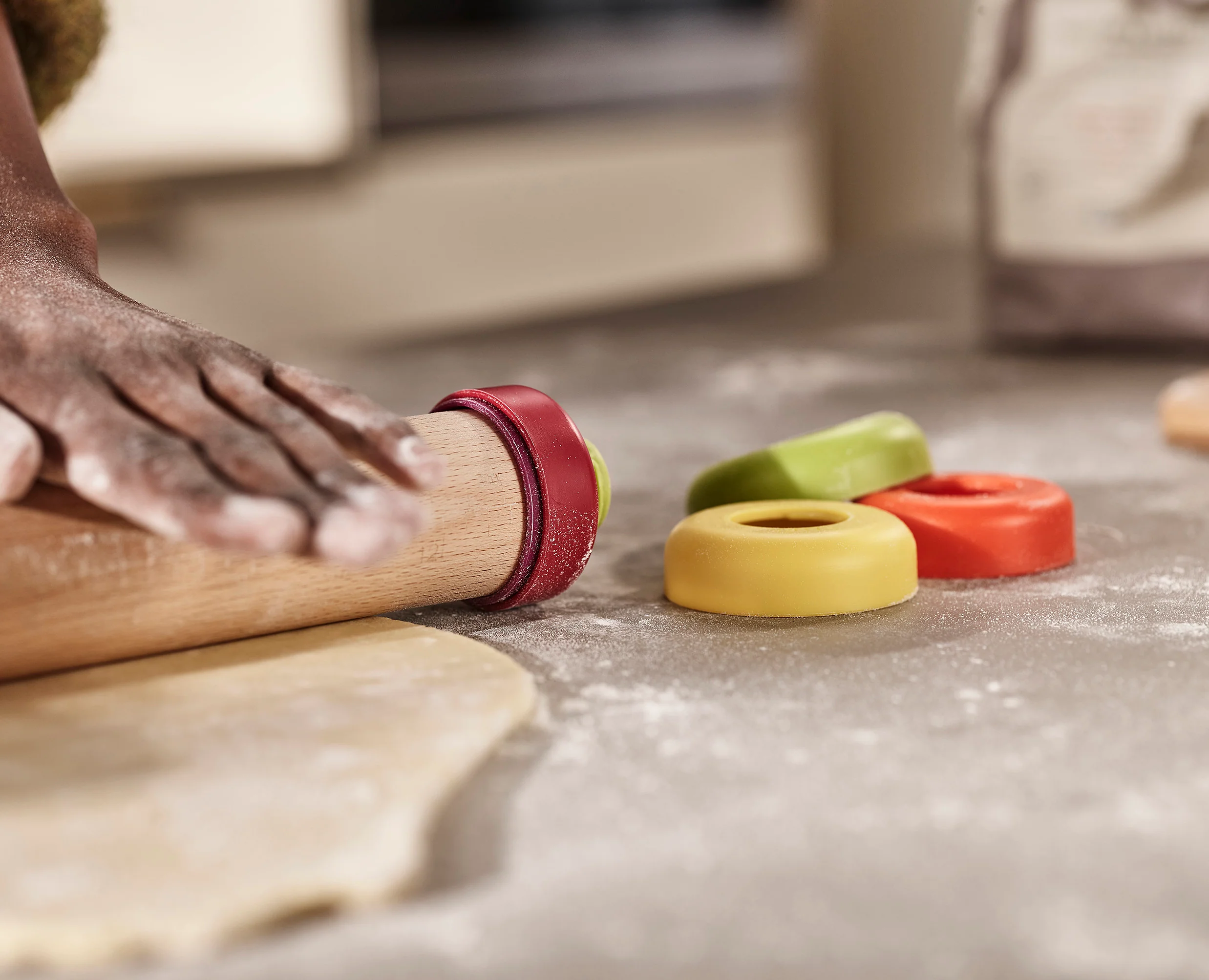 Joseph Joseph Precision Pin Adjustable Rolling Pin, Multicolour - Image 2