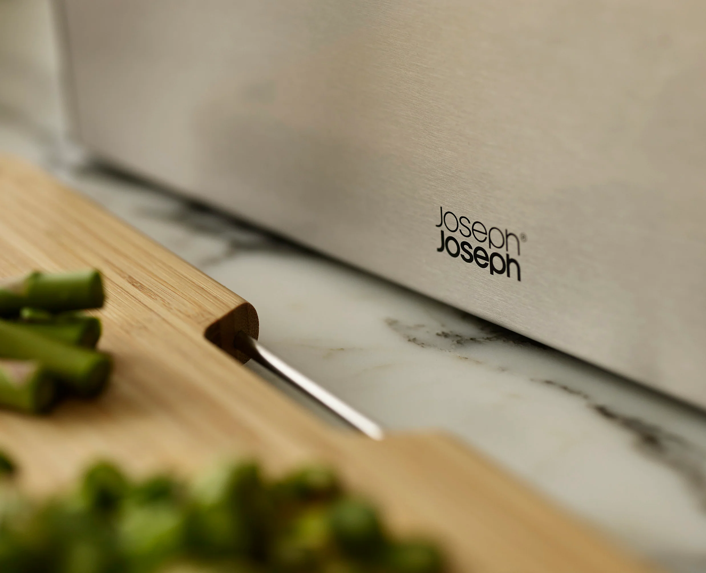 Joseph Joseph Folio Steel Bamboo 3 Piece Chopping Board Set, Grey - Image 5