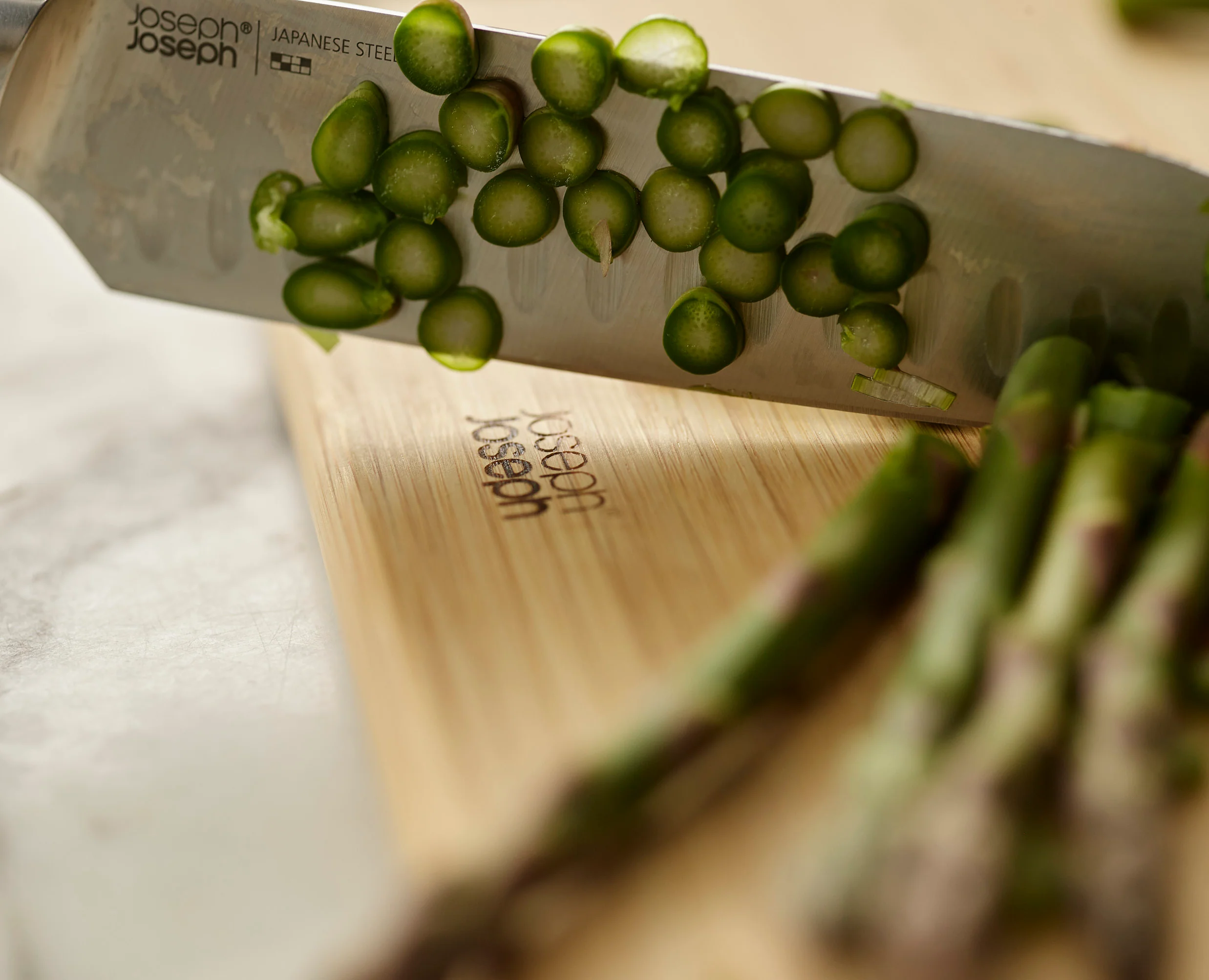 Joseph Joseph Folio Steel Bamboo 3 Piece Chopping Board Set, Grey - Image 6