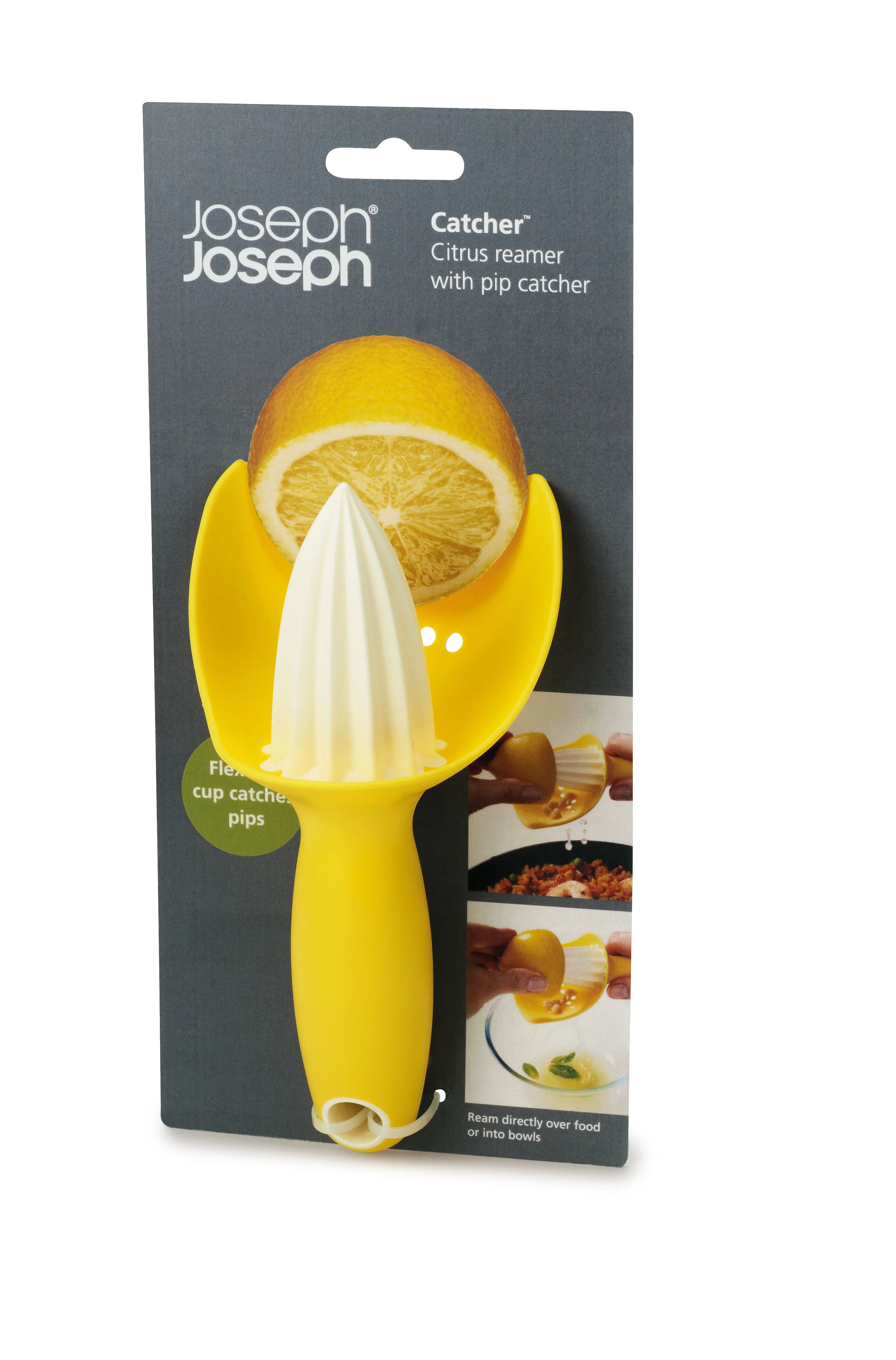 Joseph Joseph Catcher Lemon Squeezer, Yellow - Image 5