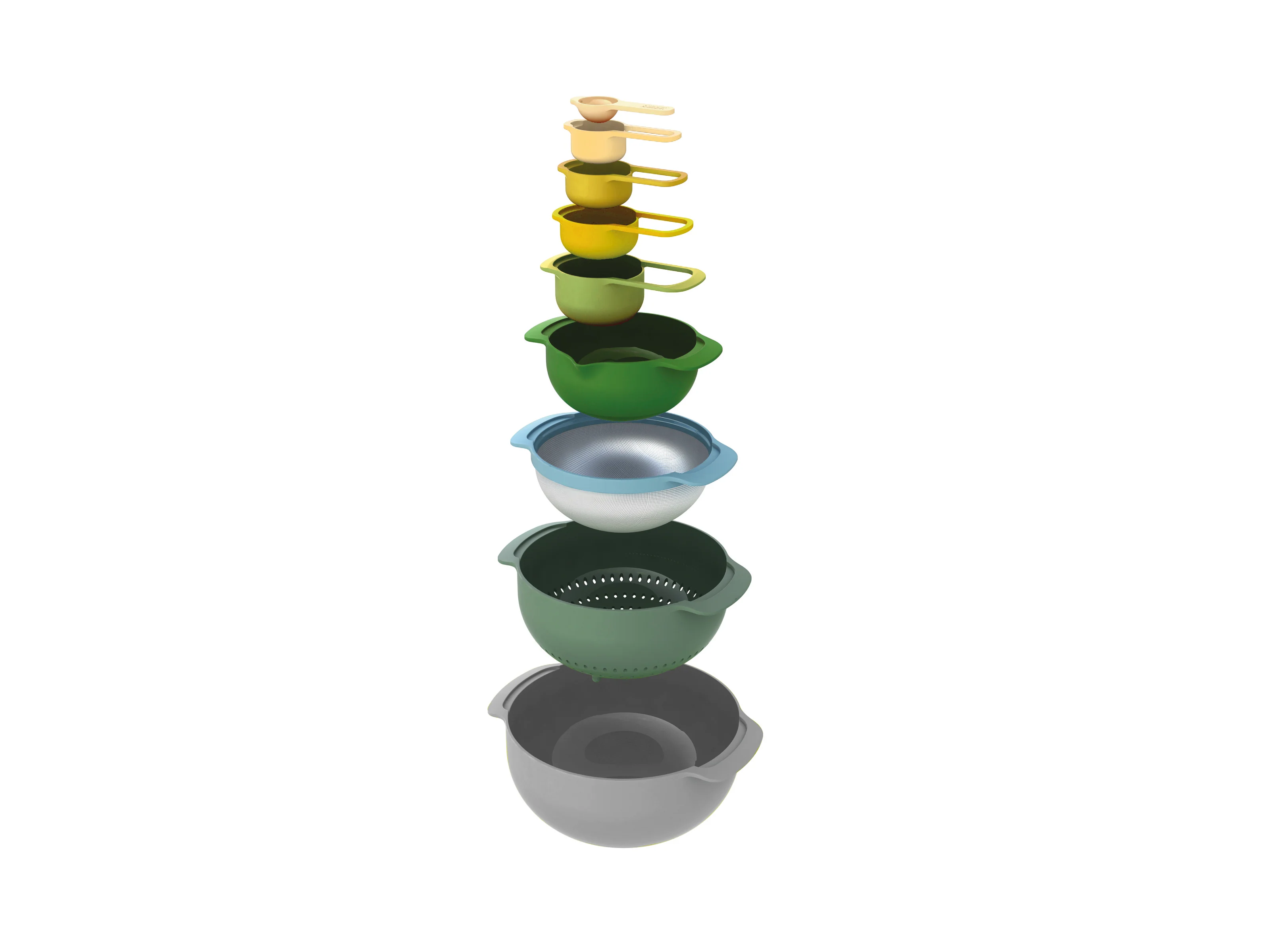 Joseph Joseph Nest 9 Plus Mixing Bowl, Multicolour - Image 10