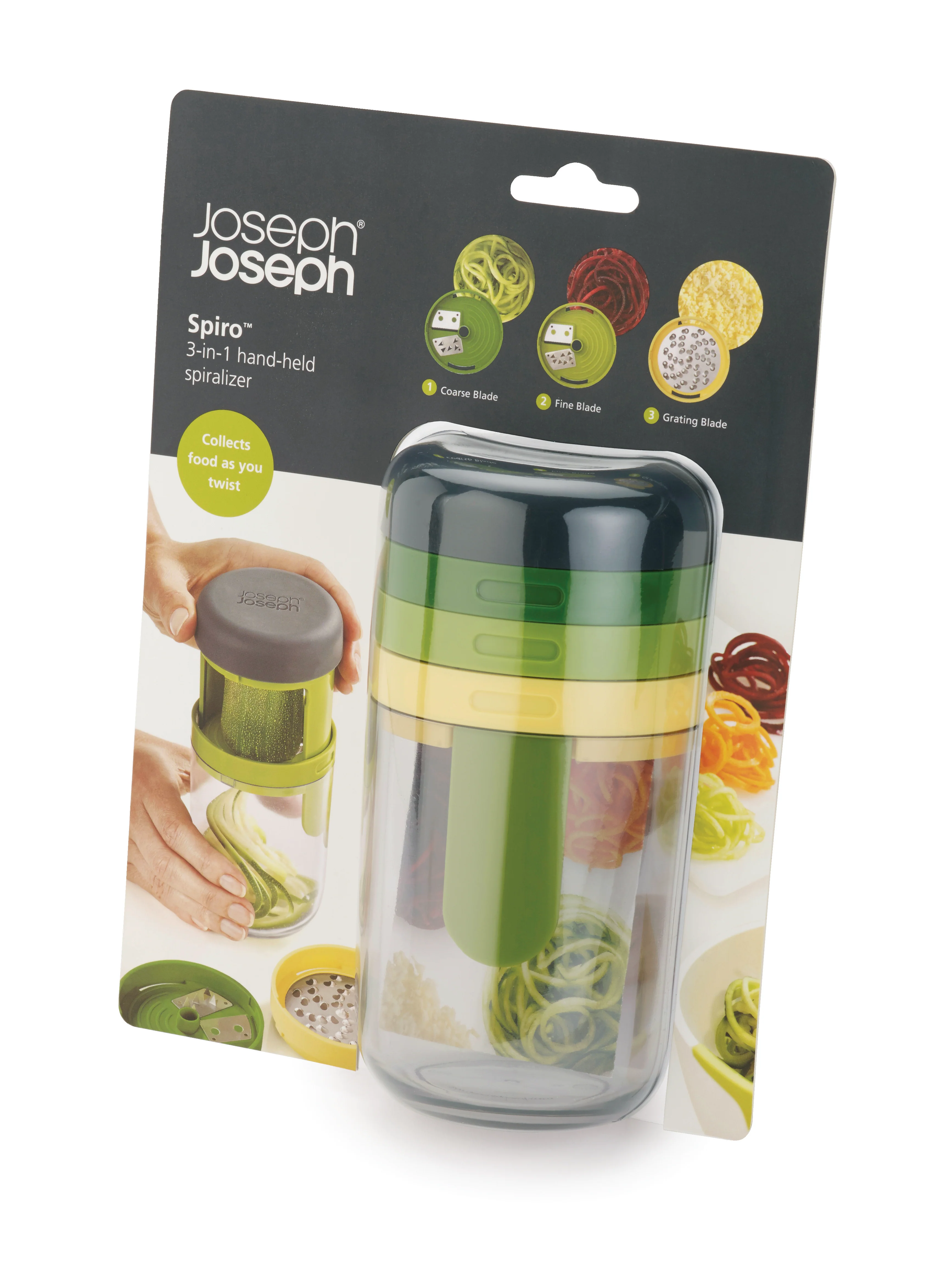 Joseph Joseph Spiro Hand-held Spiralize, Green - Image 2