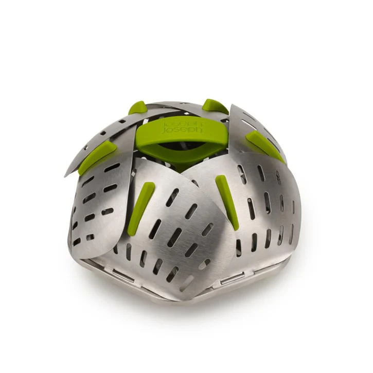 Joseph Joseph Bloom Stainless Steel Foldable Steamer Basket, Silver - Image 4