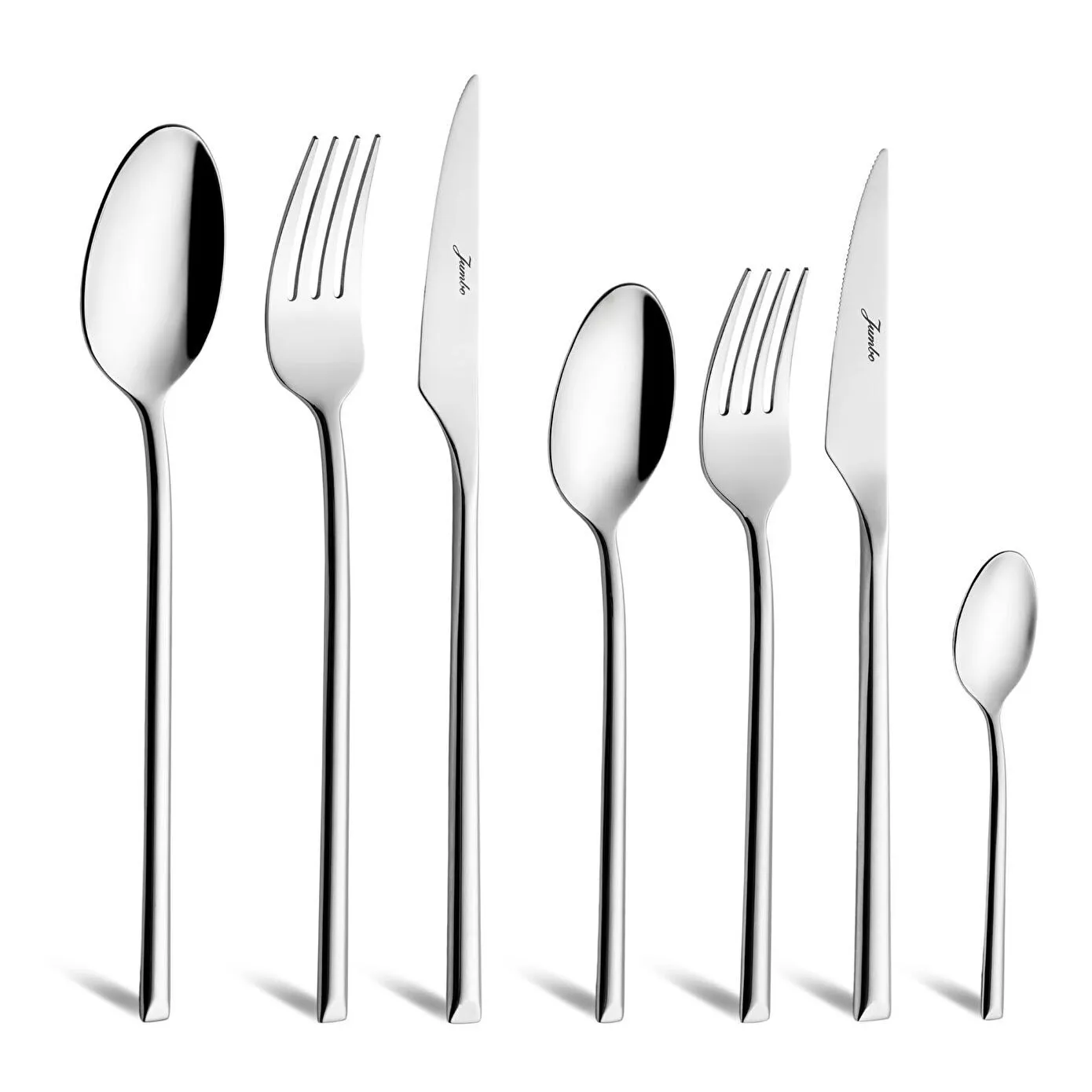 Jumbo 2006 84-Piece Stainless Steel Cutlery Set, Silver - Image 2