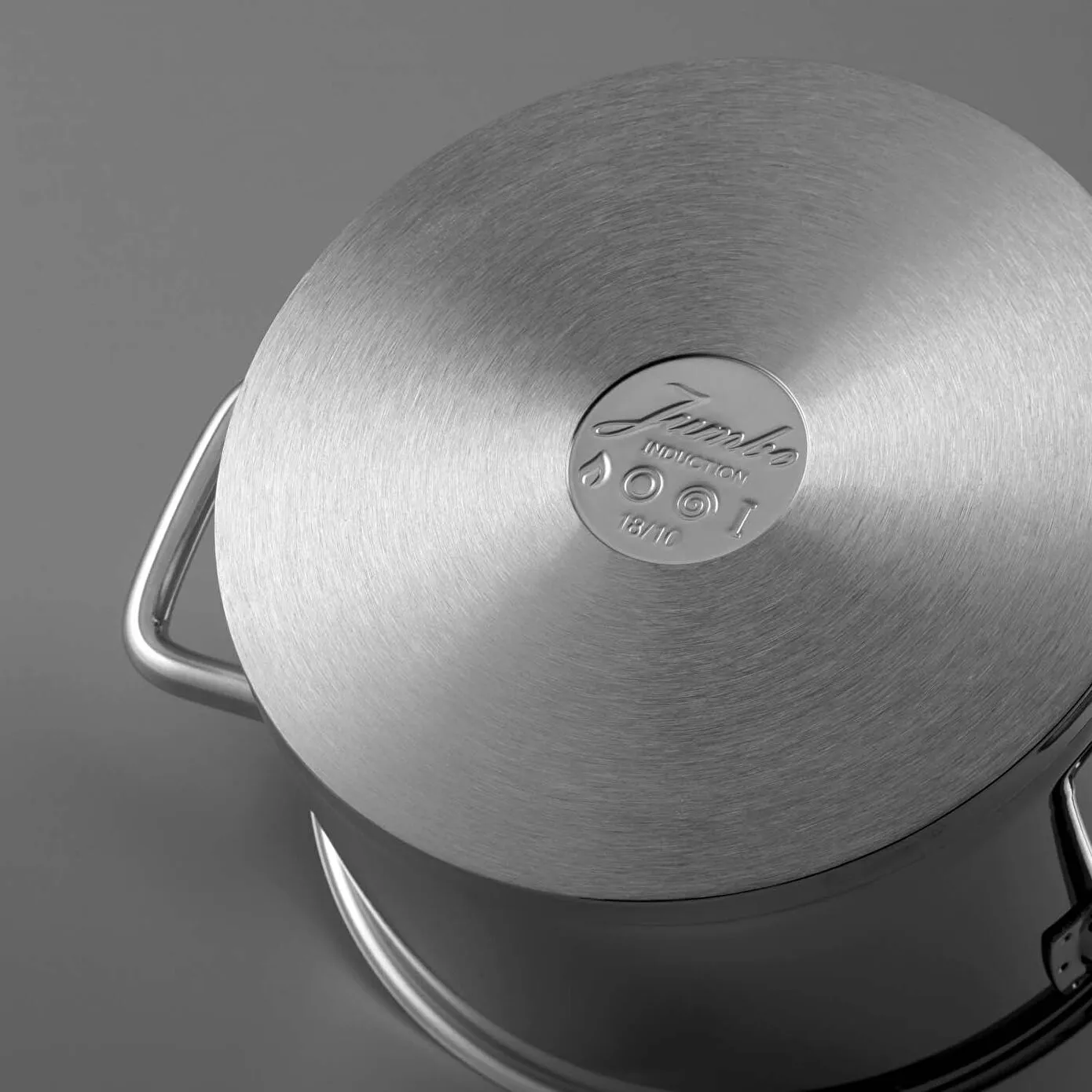 Jumbo Metalix 8-Piece Stainless Steel Induction Cookware Set, Silver - Image 6