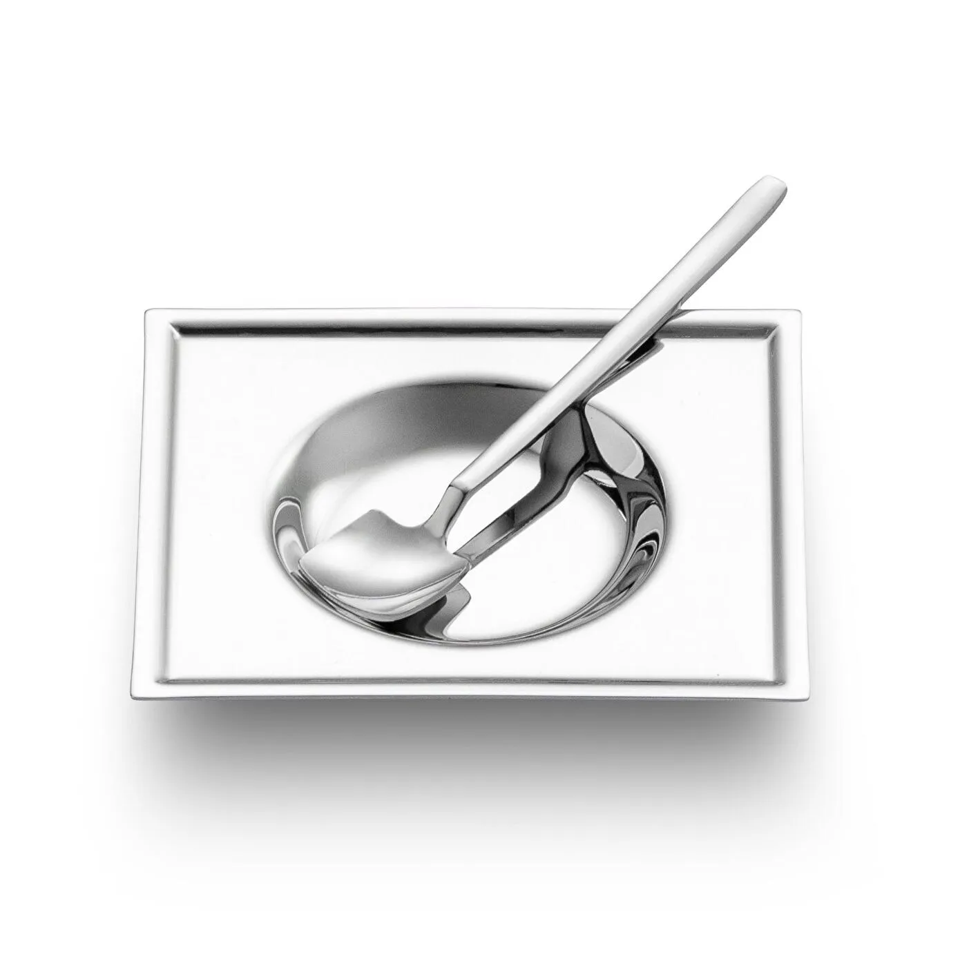 Jumbo New 9100 28-Piece Stainless Steel Square Tea Set, Silver - Image 7