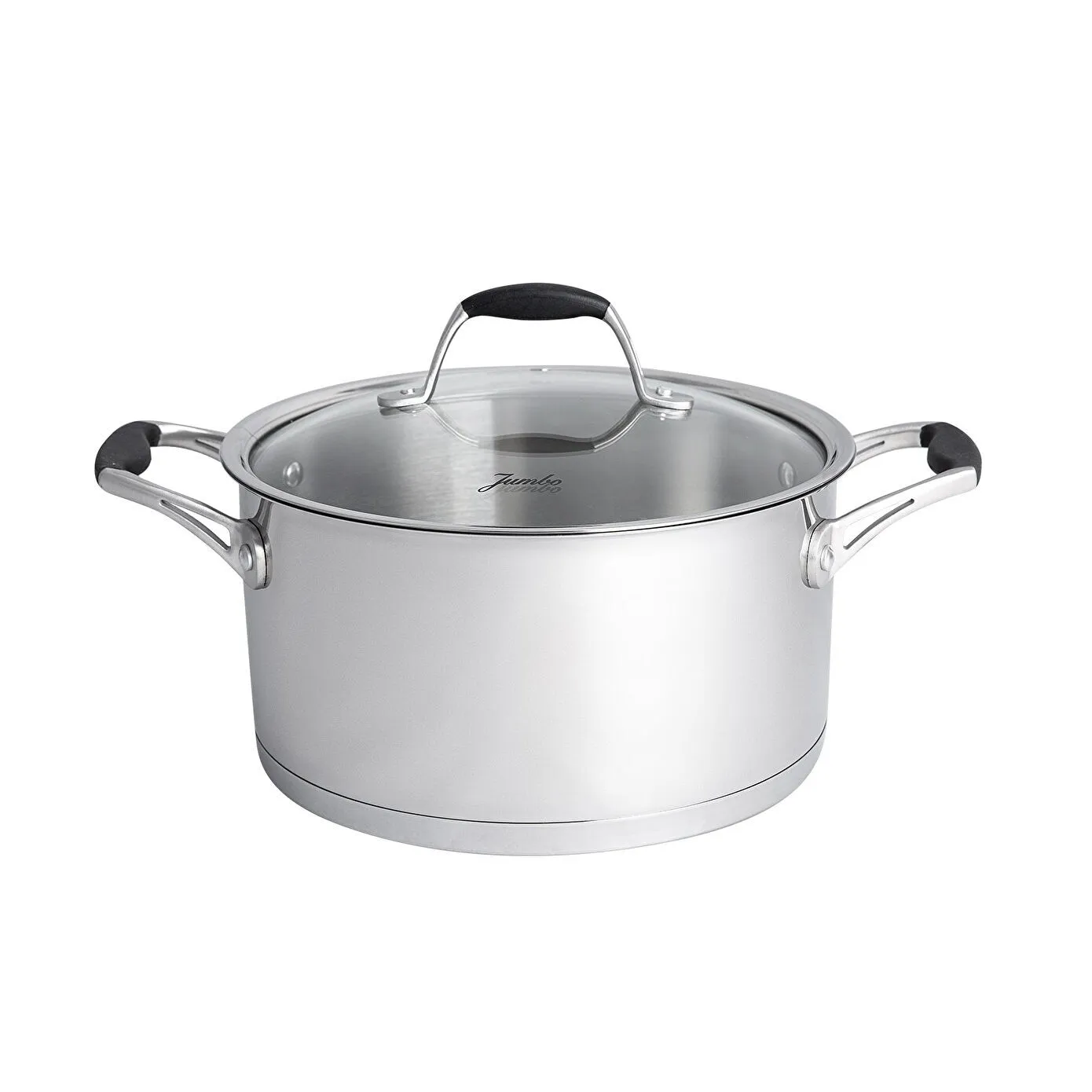 Jumbo New Stella 8-Piece Stainless Steel Induction Cookware Set, Silver - Image 3