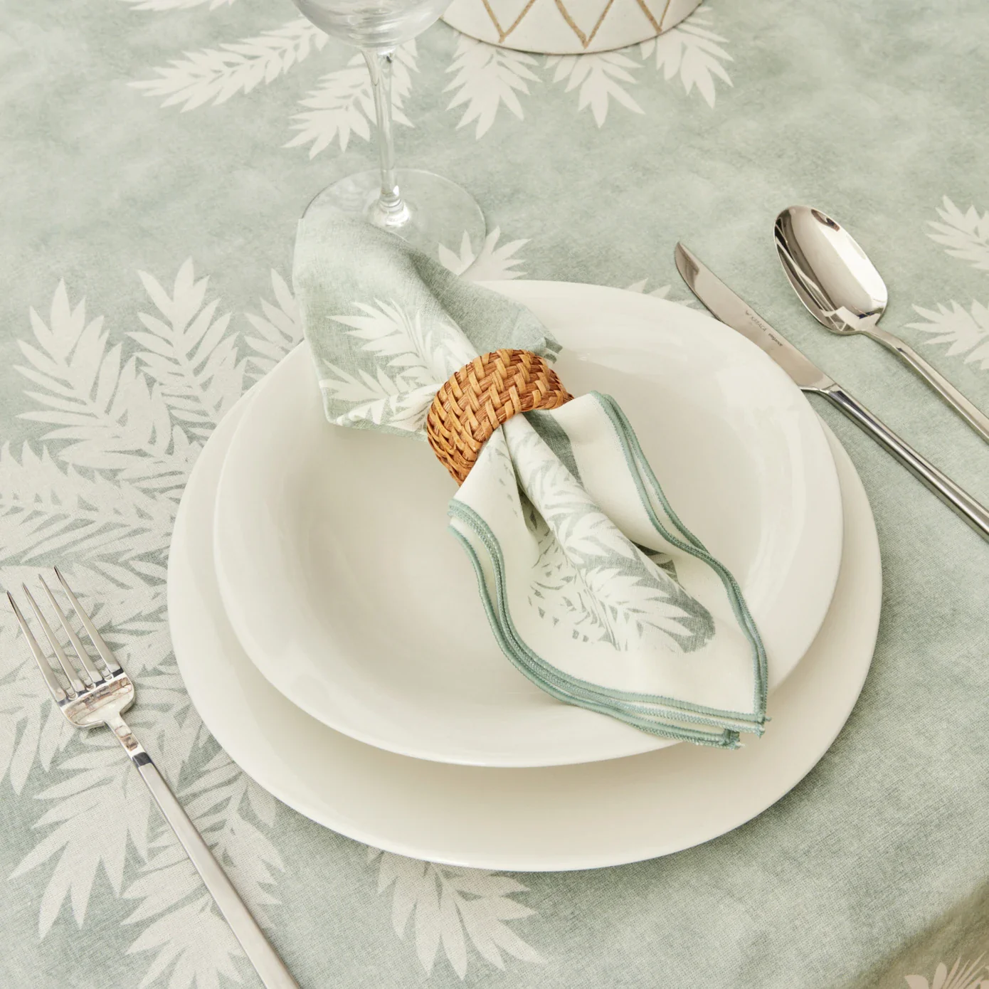 Karaca Home Juno 2-Piece Napkin, 40cmx40cm, Mint