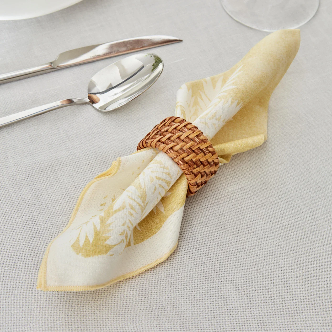 Karaca Home Juno 2-Piece Napkin, 40cmx40cm, Yellow - Image 2