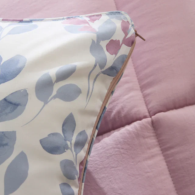 Karaca Leaf Duvet and Pillow Set, Single, 155x220+50x70cm, Multi - Image 2