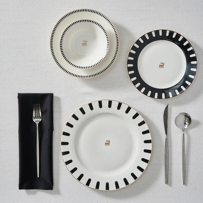 Karaca 50th Anniversary Collection Korea 24-Piece Bone China Dinner Set for 6 People, Multi - Image 3