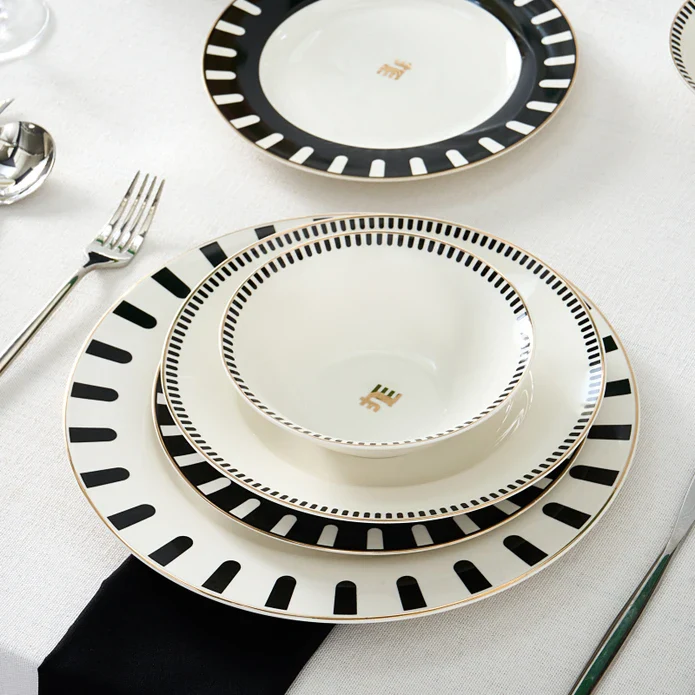 Karaca 50th Anniversary Collection Korea 24-Piece Bone China Dinner Set for 6 People, Multi - Image 5