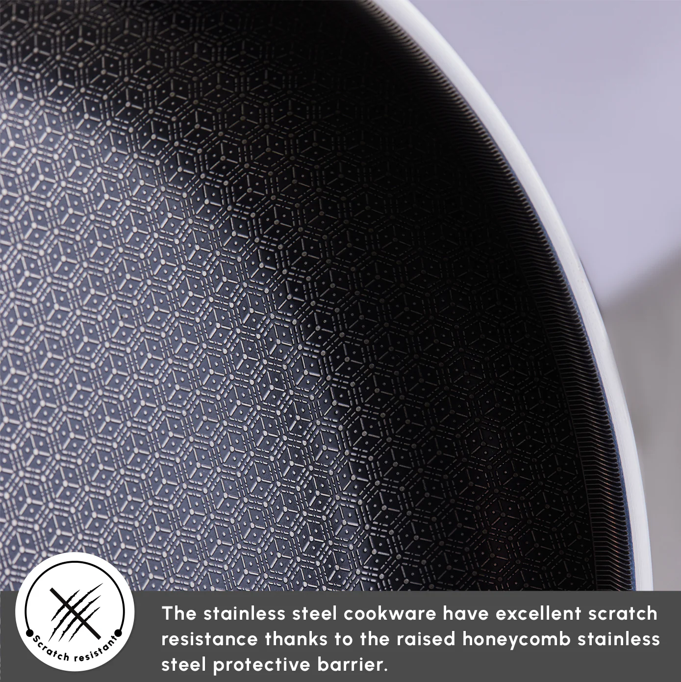 Karaca 5Ply PowerSteel 7-Piece 316+ Stainless Steel Induction Cookware Set, Silver - Image 9