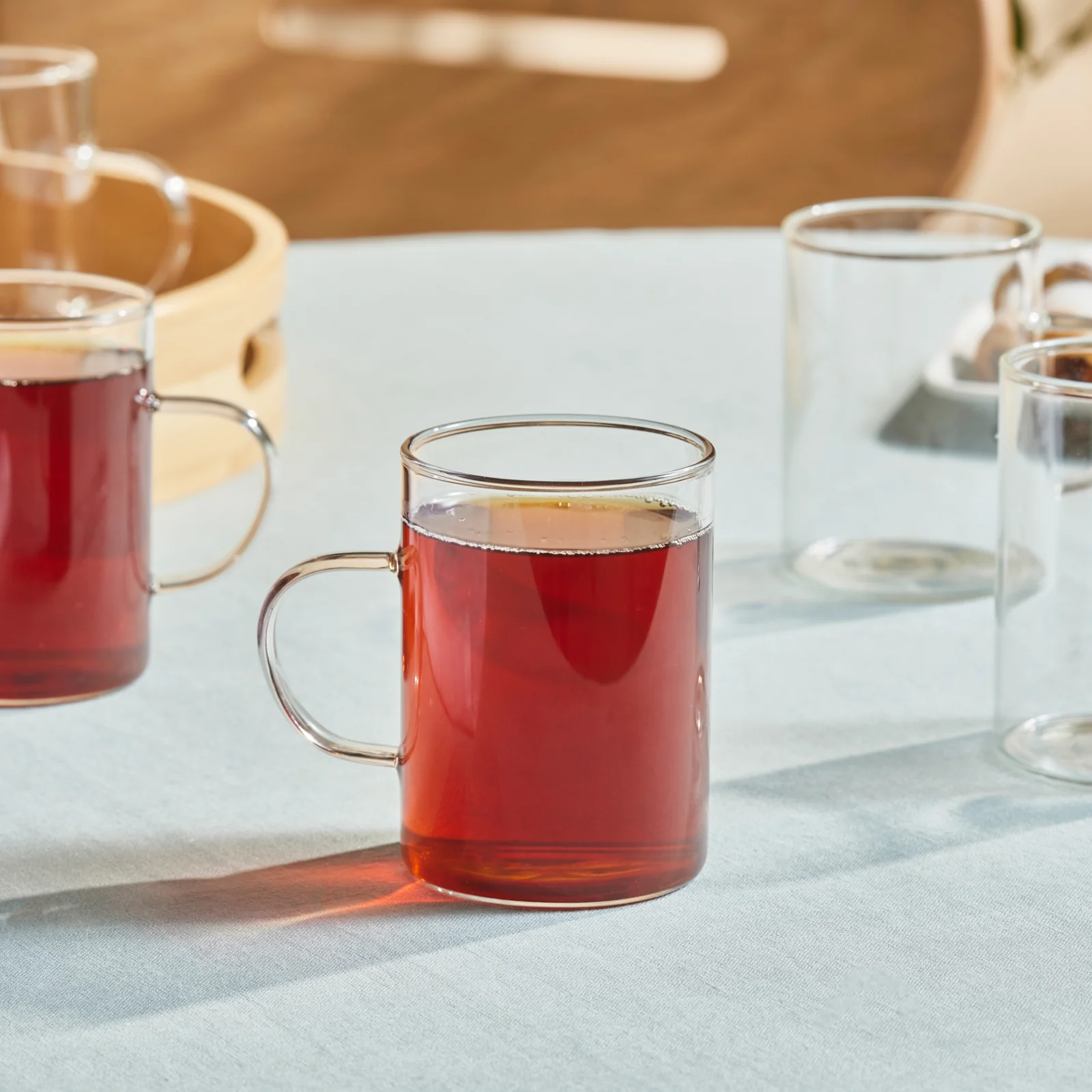 Karaca Guido 6-Piece Tea Cup Set for 6 People, 200ml, Clear - Image 3