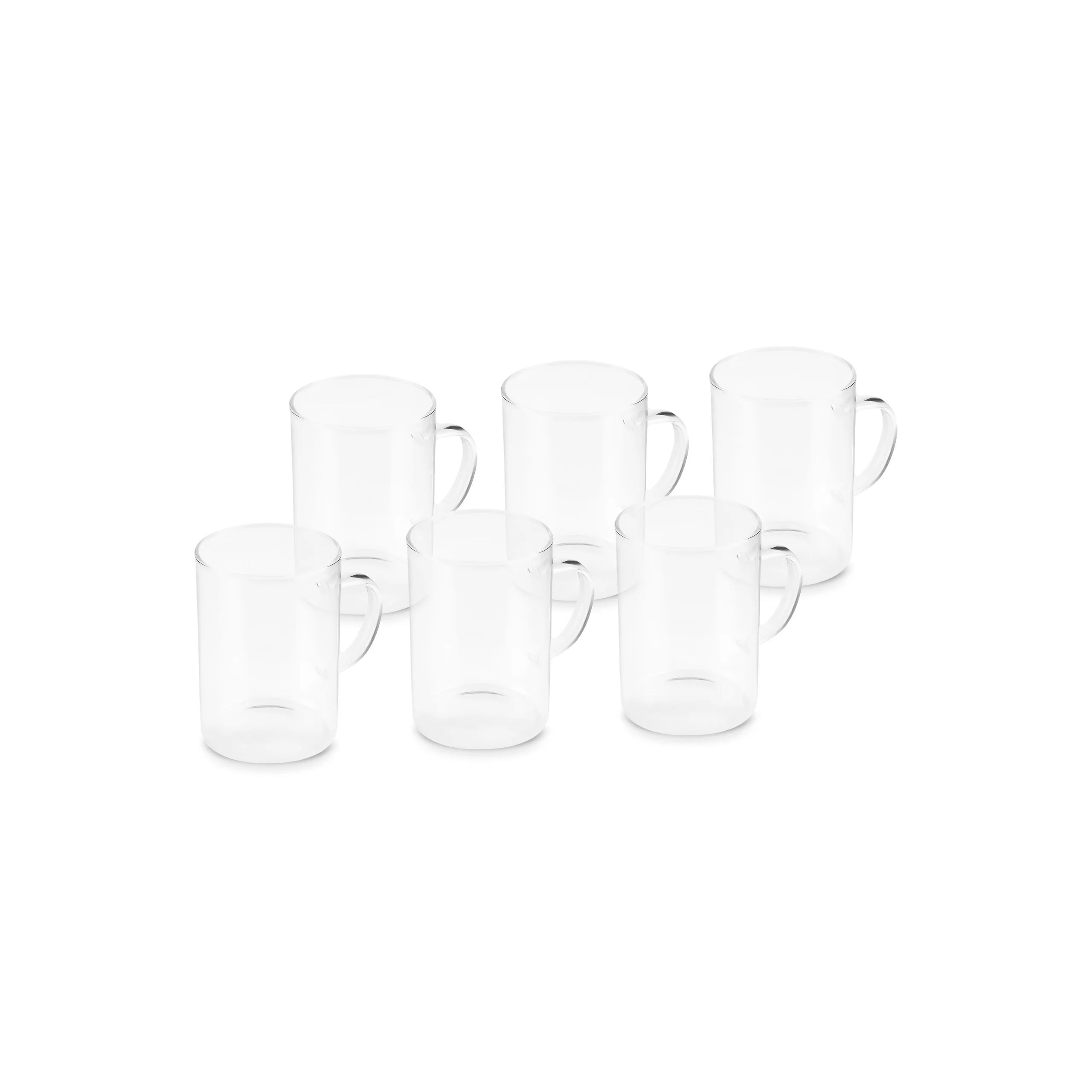 Karaca Guido 6-Piece Tea Cup Set for 6 People, 200ml, Clear - Image 6