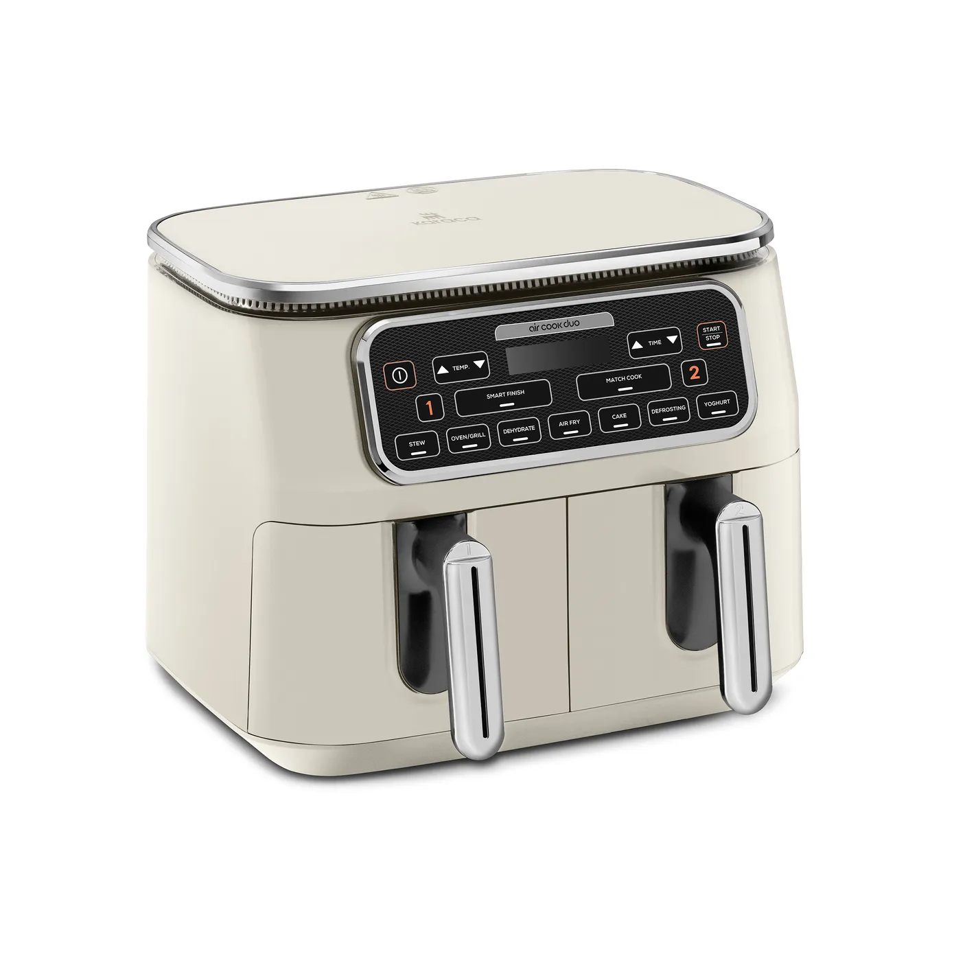 Karaca Air Cook Duo 2-in-1 Air Fryer with Stew Function, 8L, 2500W, Starlight - Image 9