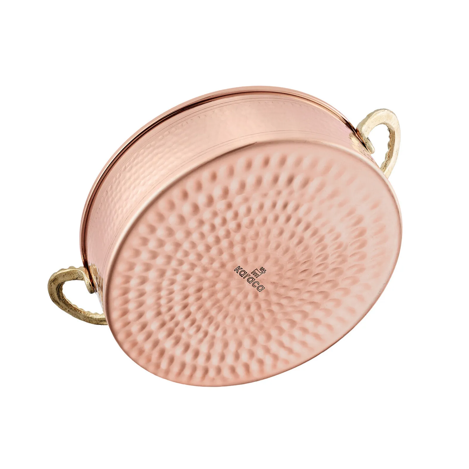 Karaca Alacahöyük Copper Shallow Casserole with Lid, 18cm, Copper - Image 3