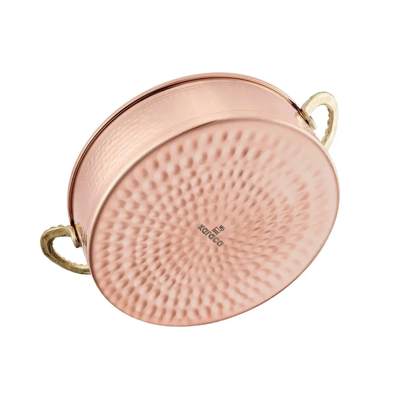 Karaca Alacahöyük Copper Shallow Stock Pot, 24cm, Copper - Image 3