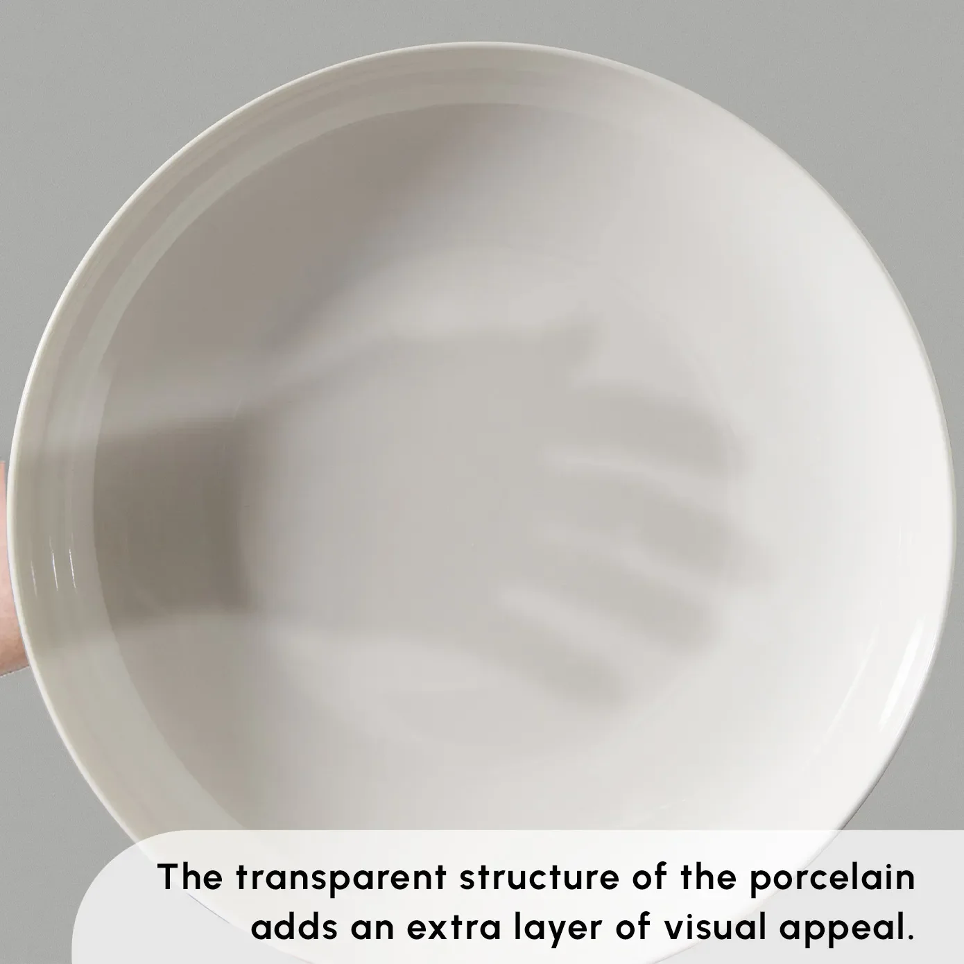 Karaca Forever Bone China Allure 41-Piece Dinner Set for 12 People, White - Image 5