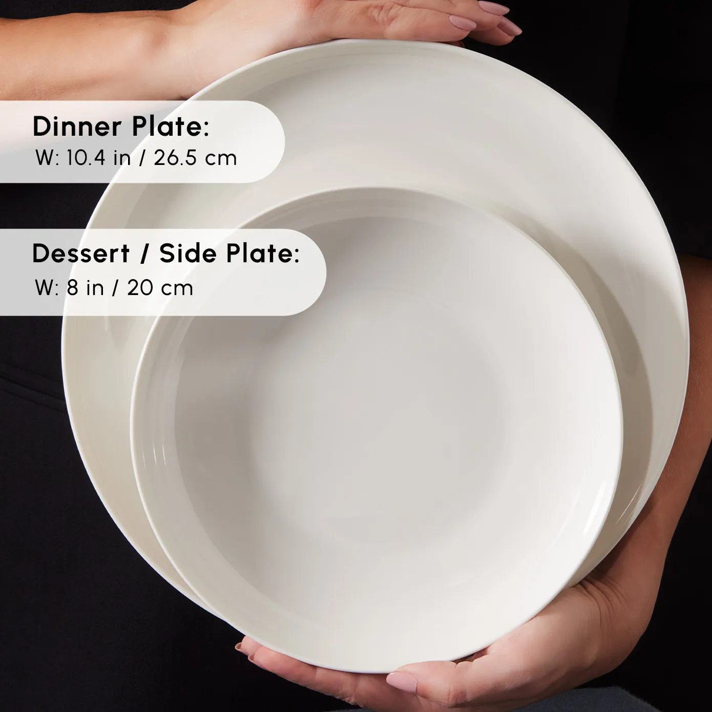 Karaca Forever Bone China Allure 41-Piece Dinner Set for 12 People, White - Image 7