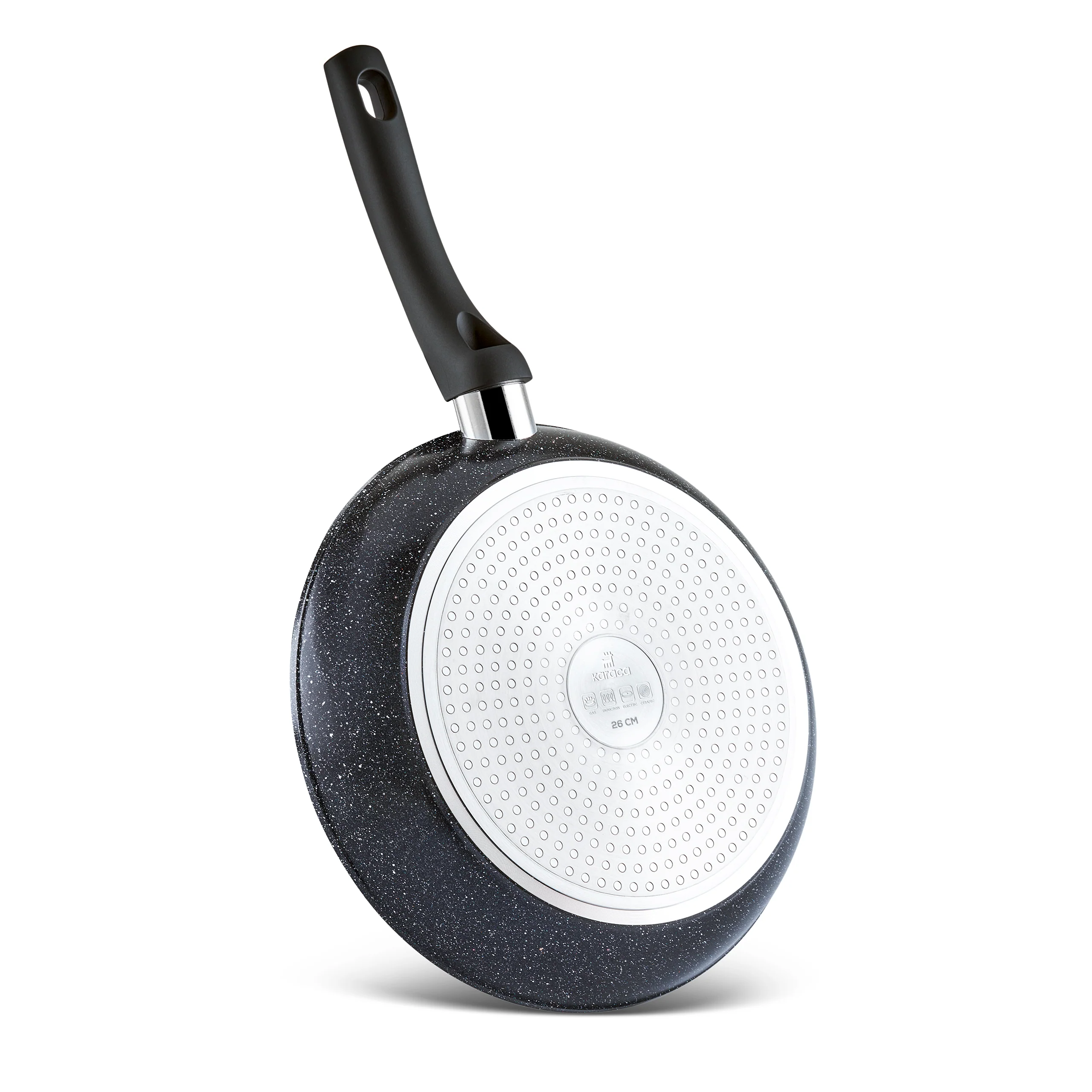Karaca Aqua Granite Non-Stick Induction Frying Pan, 26cm, Blue - Image 10