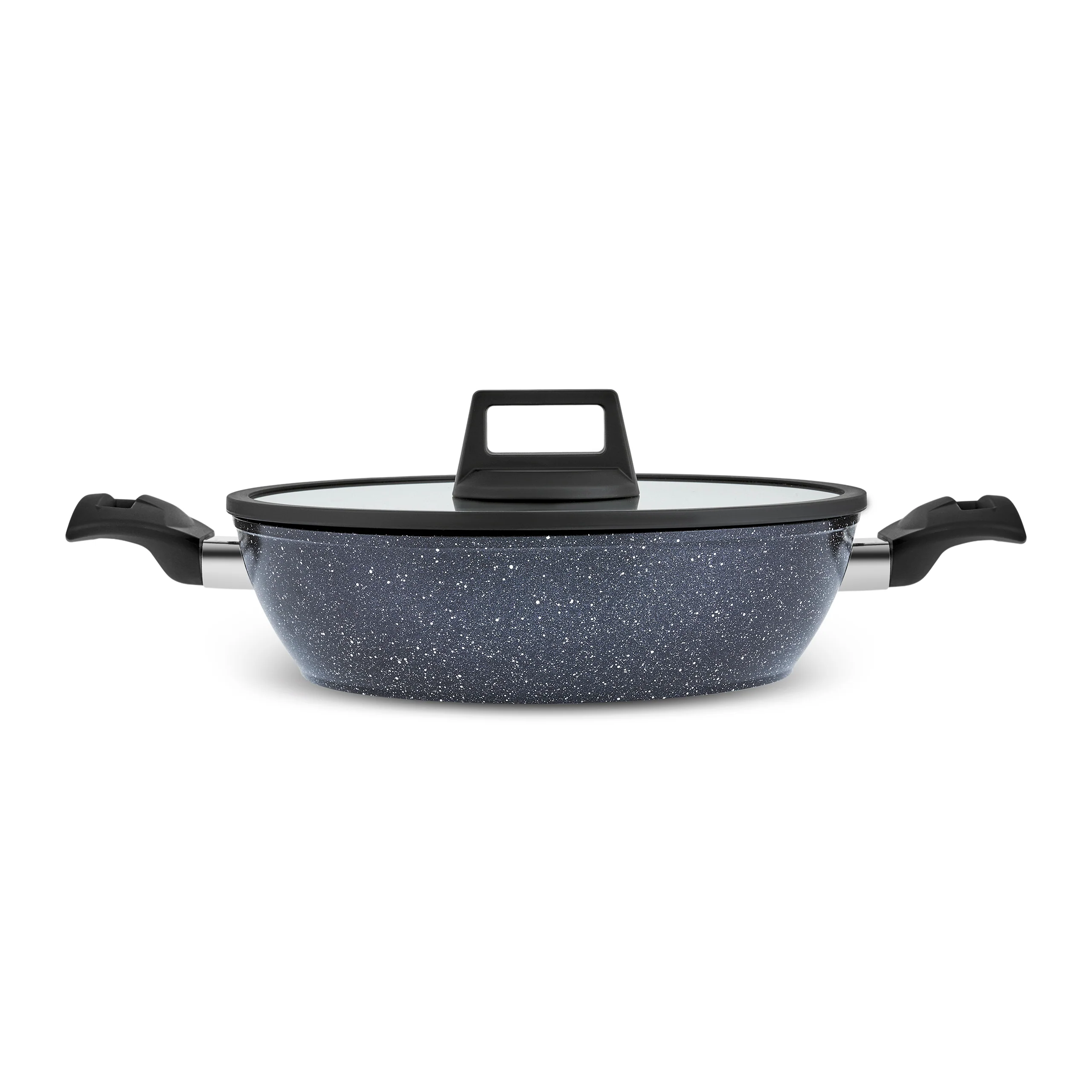 Karaca Aqua Granite Non-Stick Induction Shallow Casserole, 26m, Blue - Image 8