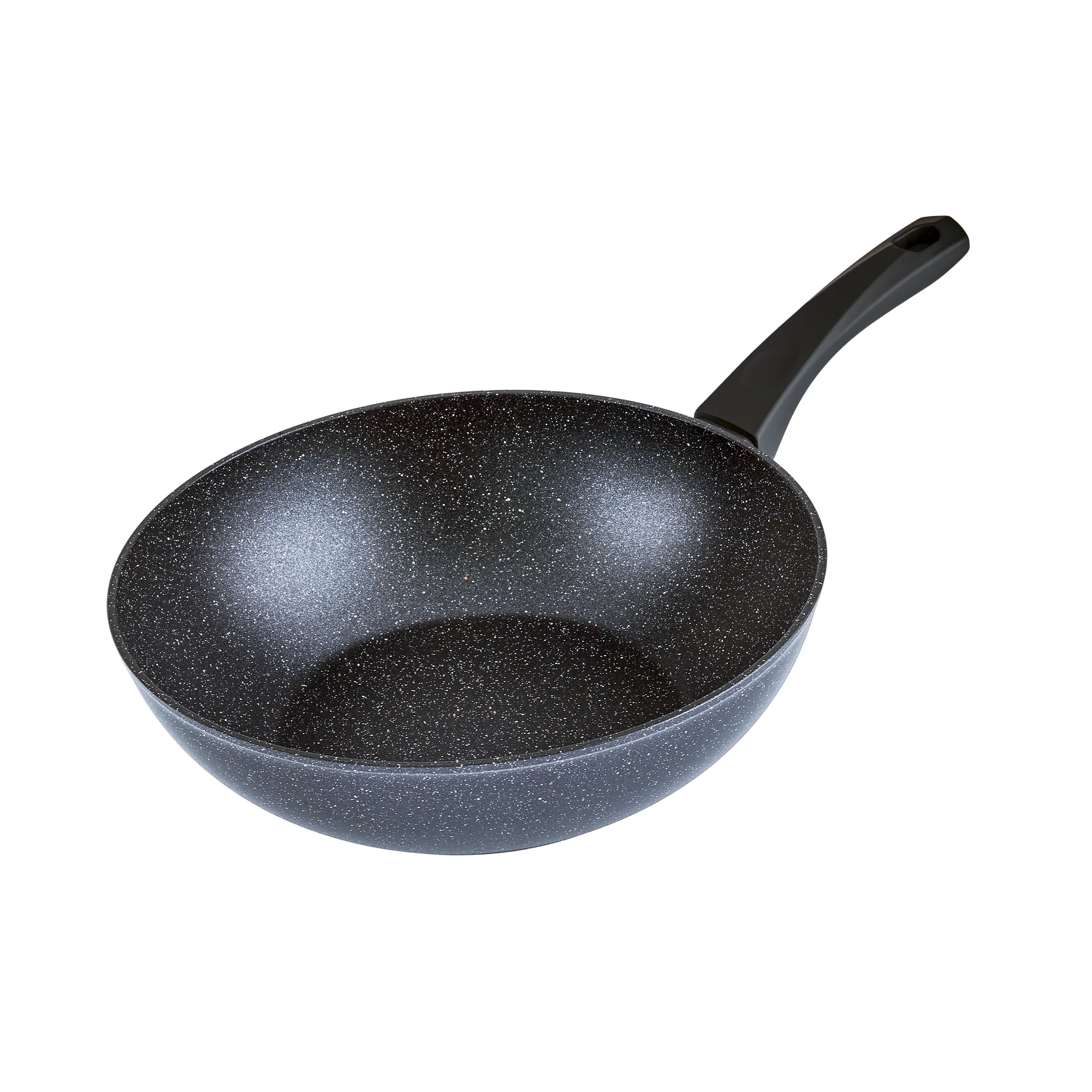 Karaca Aqua Granite Non-Stick Induction Wok Pan, 28cm, Blue - Image 9