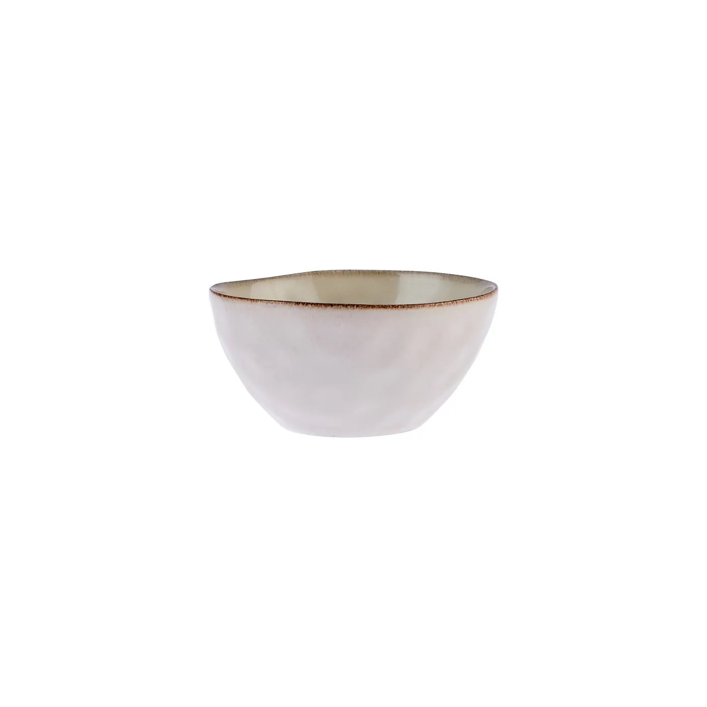 Karaca Aria Reactive Glaze CerealSoup Bowl, 16cm, Beige - Image 4