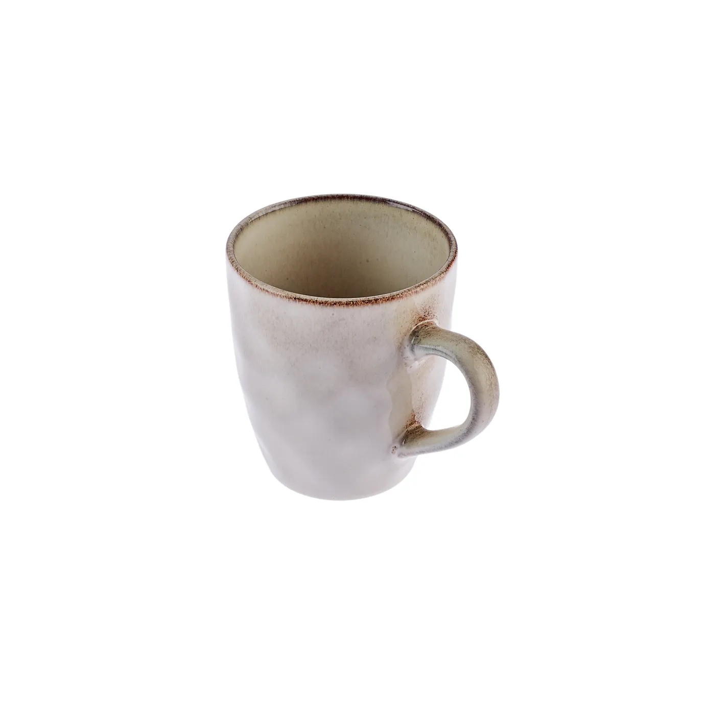 Karaca Aria Reactive Glaze Mug, 450ml, Beige - Image 5