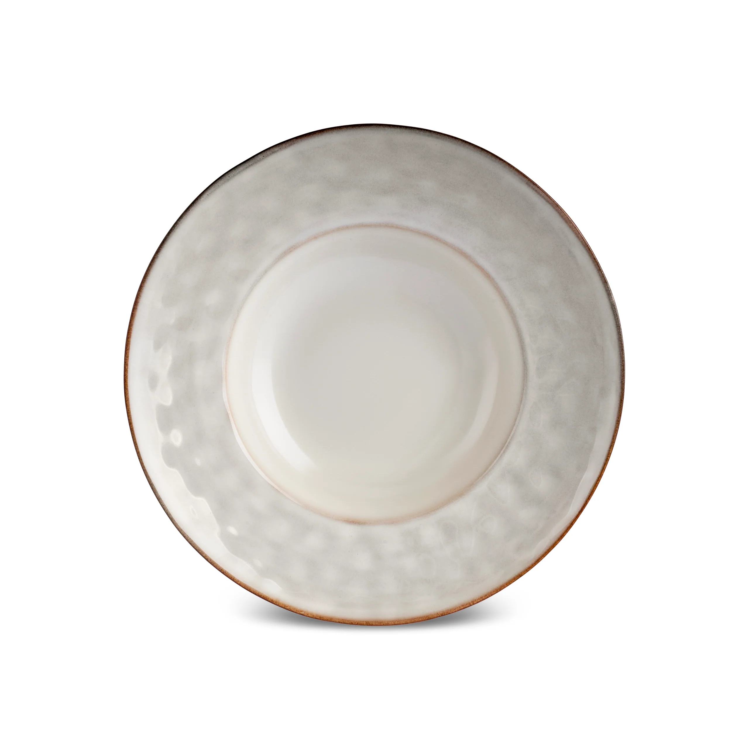 Karaca Aria Reactive Glaze Pasta Bowl, 26cm, Beige - Image 5
