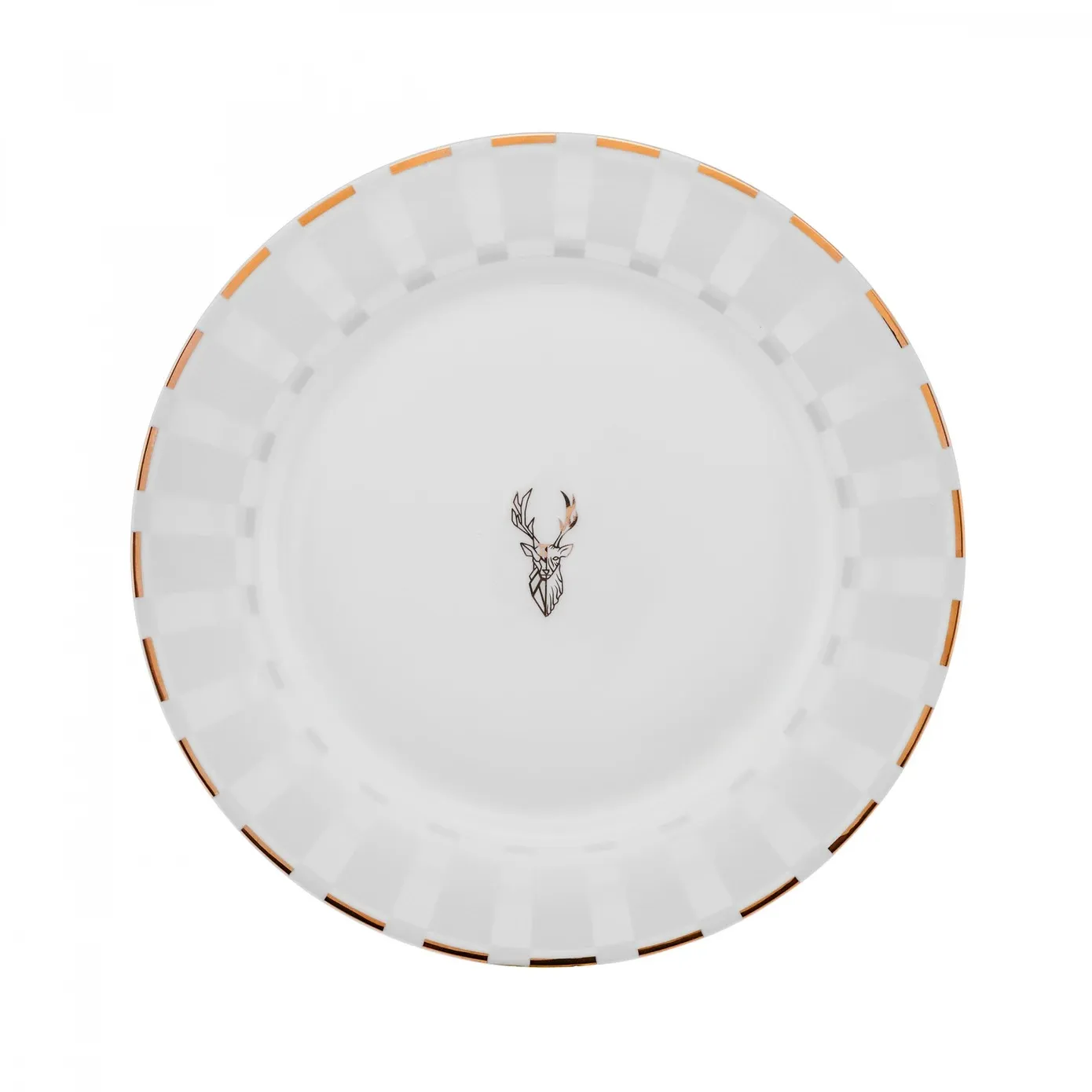 Karaca Aries Metalic 24-Piece Bone China Dinner Set for 6 People, White - Image 11