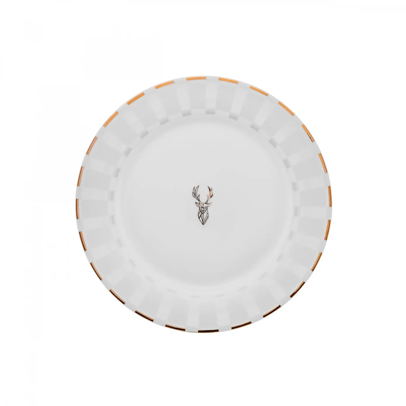 Karaca Aries Metalic 24-Piece Bone China Dinner Set for 6 People, White - Image 9