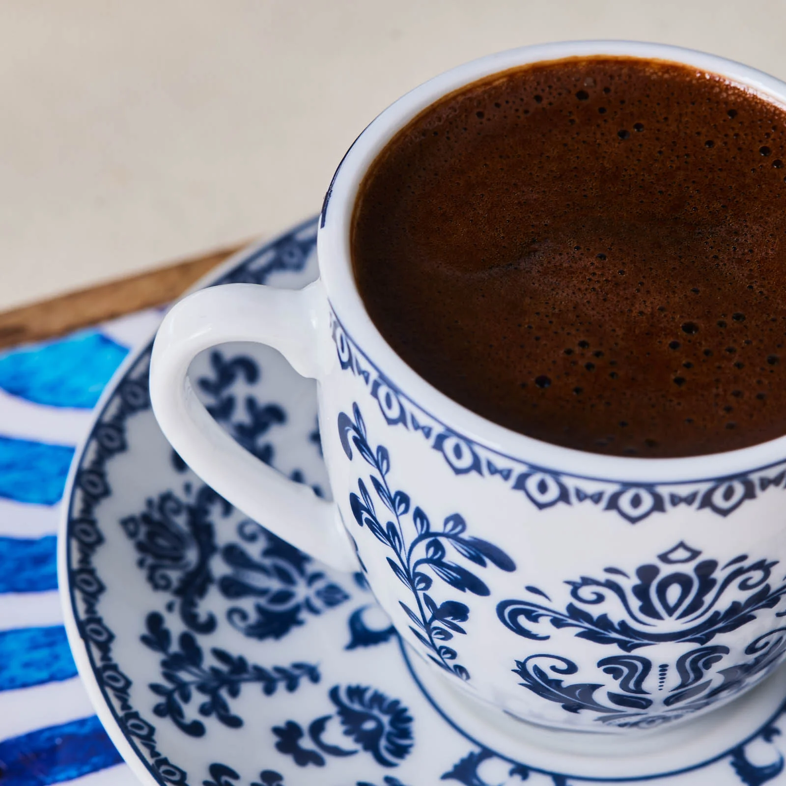 Karaca Aster 4-Piece Porcelain Espresso Turkish Coffee Cup Set for 2 People, 100ml - Image 5