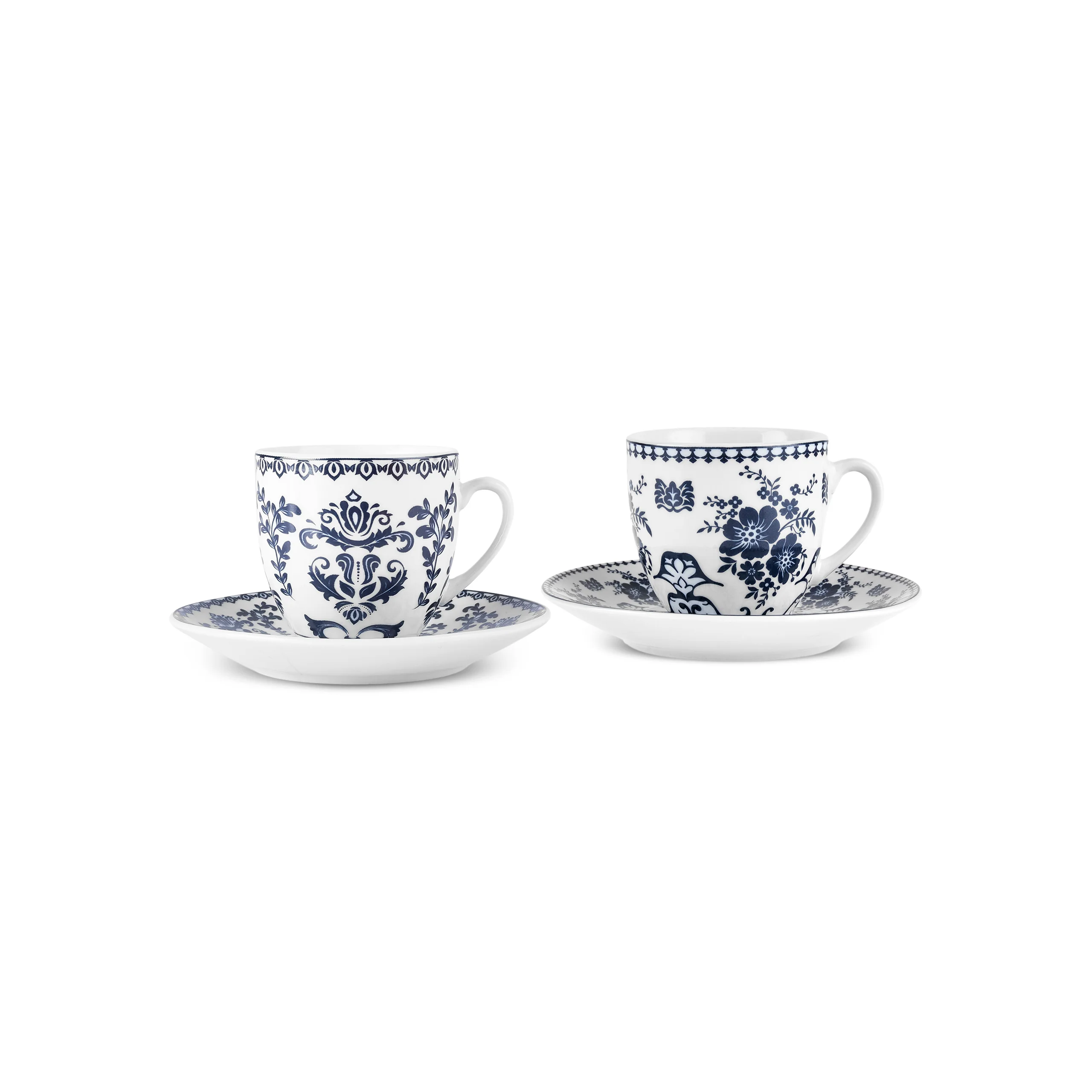 Karaca Aster 4-Piece Porcelain Espresso Turkish Coffee Cup Set for 2 People, 100ml - Image 7