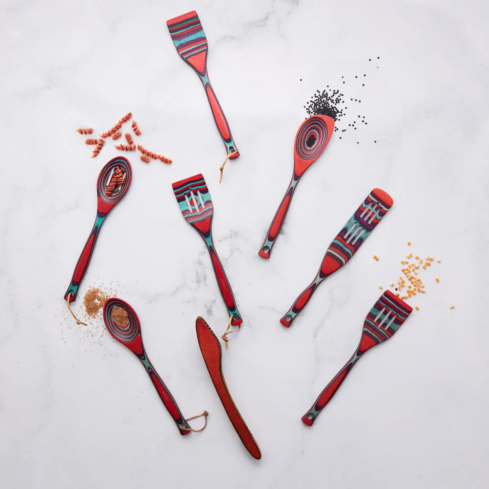 Karaca Bailando Pakka Wood Tongs, 30cm, Red Multi - Image 3