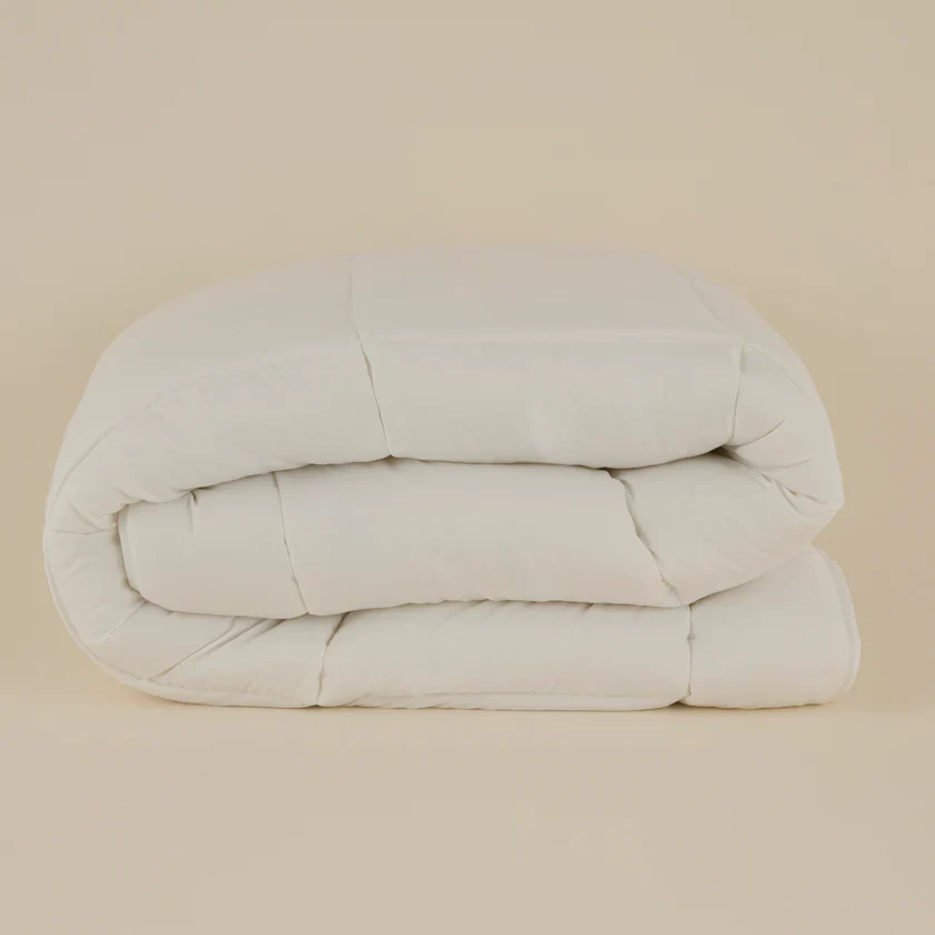 Karaca Home Basic Microfiber Duvet and Pillow Set, Offwhite - Image 4