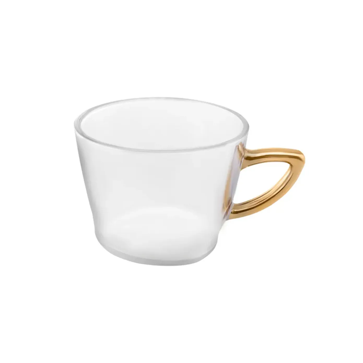 Karaca Bekka 4-Piece Glass Teacup and Saucer Set for 2 People, Multi - Image 4
