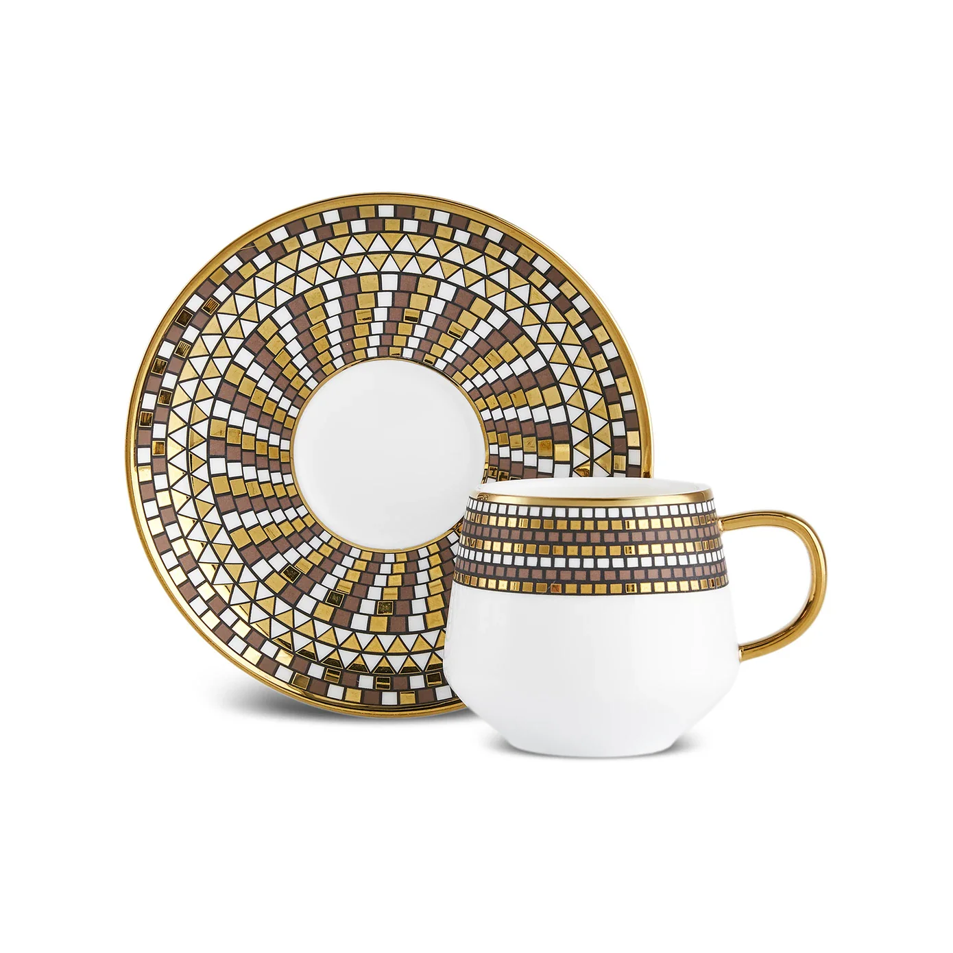 Karaca Belgin 4-Piece Glass Tea Cup and Saucer, 220ml, Multi - Image 10