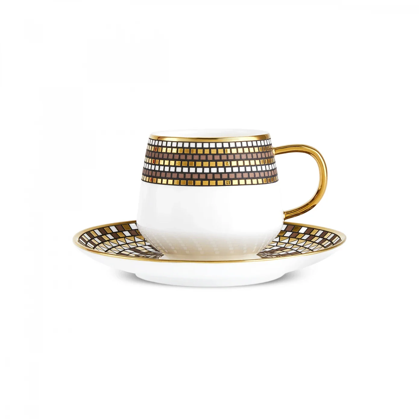 Karaca Belgin 4-Piece Glass Tea Cup and Saucer, 220ml, Multi - Image 9