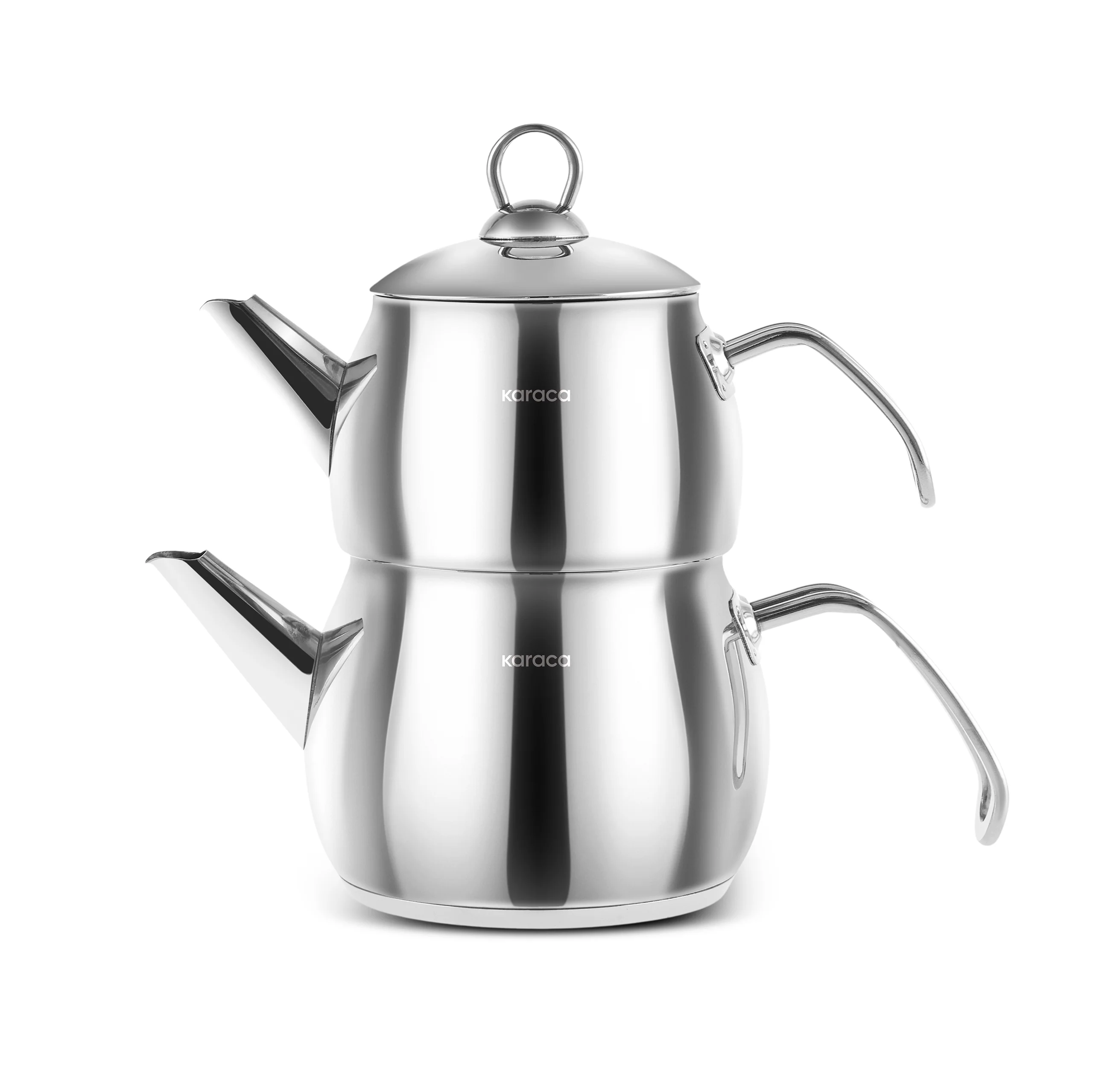Karaca Belinay Stainless Steel Teapot Set, Medium, Silver - Image 6