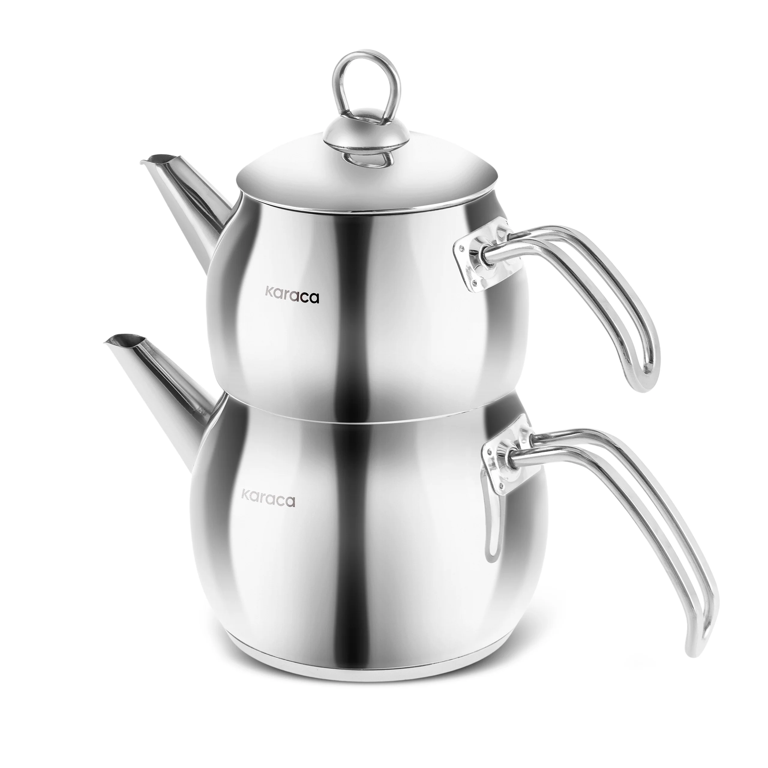 Karaca Belinay Stainless Steel Teapot Set, Medium, Silver - Image 7