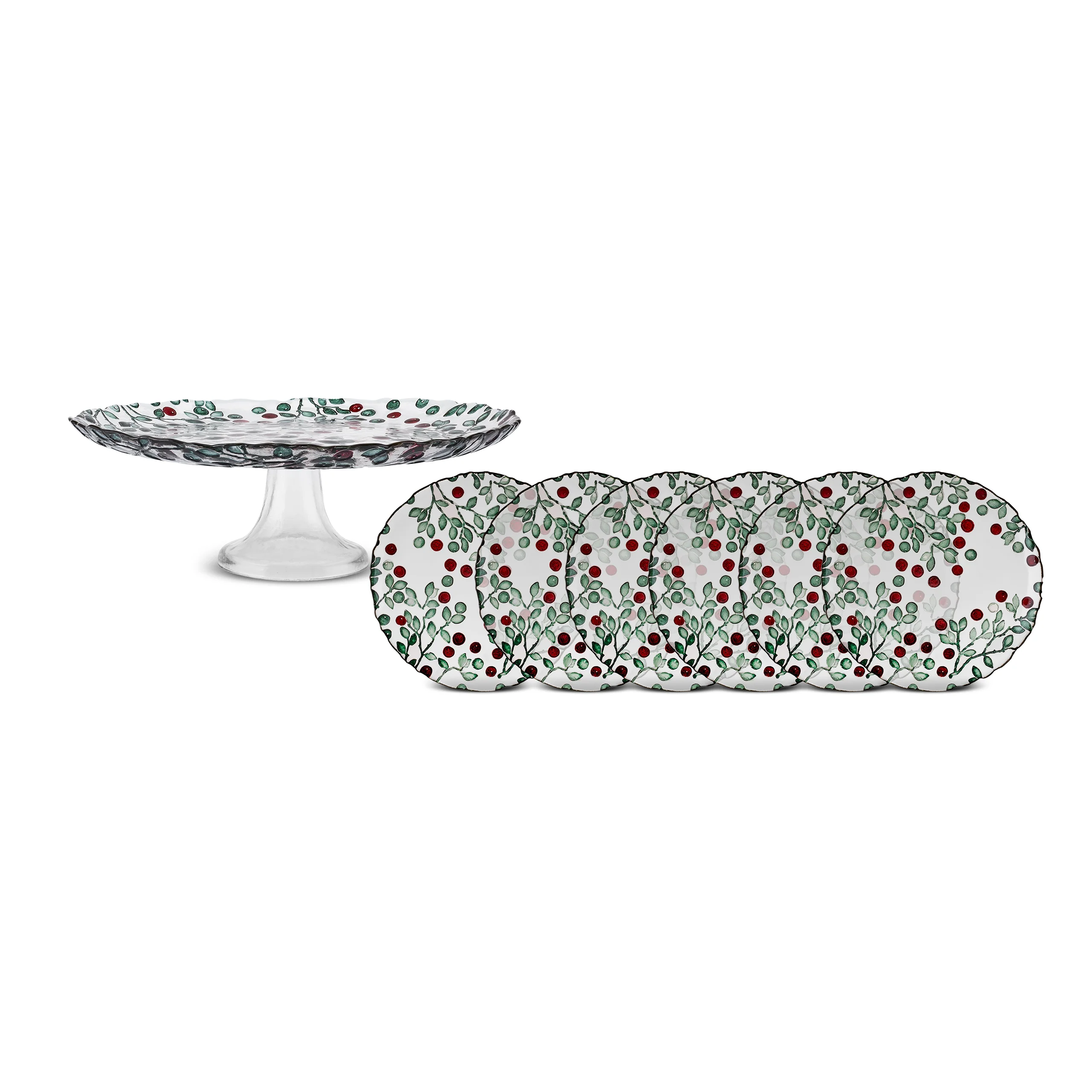 Karaca Berry 7-Piece Glass Serveware Set for 6 People, Brown - Image 10