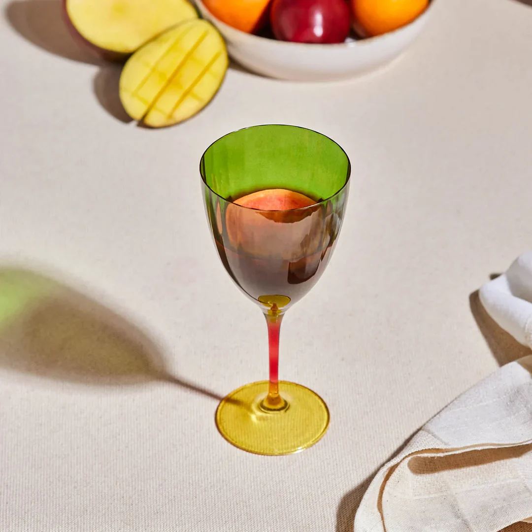 Karaca Dolce Wine Glass, 400ml, Green - Image 4
