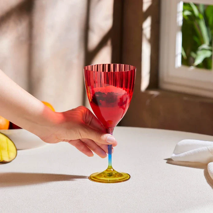 Karaca Dolce Wine Glass, 400ml, Red - Image 3