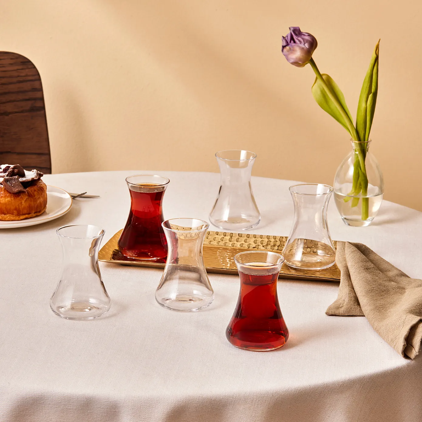 Karaca Beykoz 6-Piece Tea Glass Set for 6 People, 90ml - Image 5