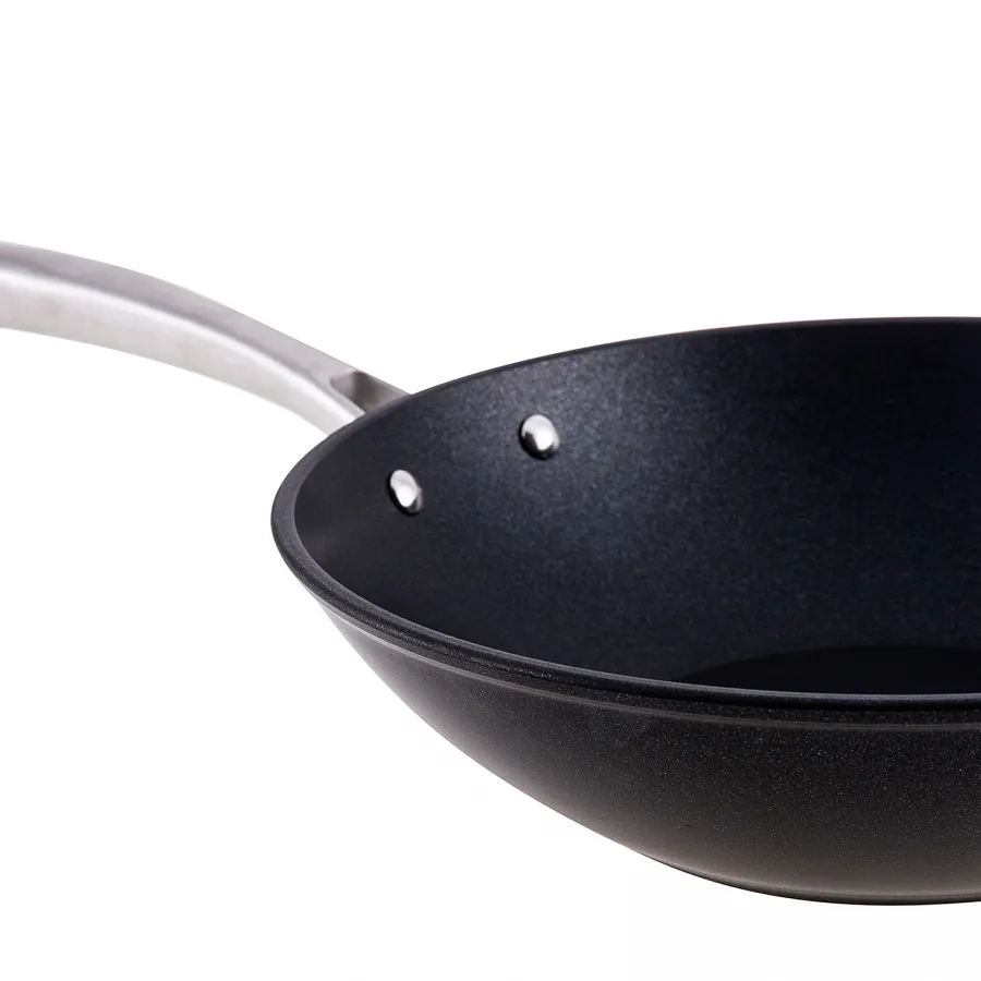 Karaca BioDiamond Pro Non-Stick Induction Wok Pan, 28cm, Black - Image 4